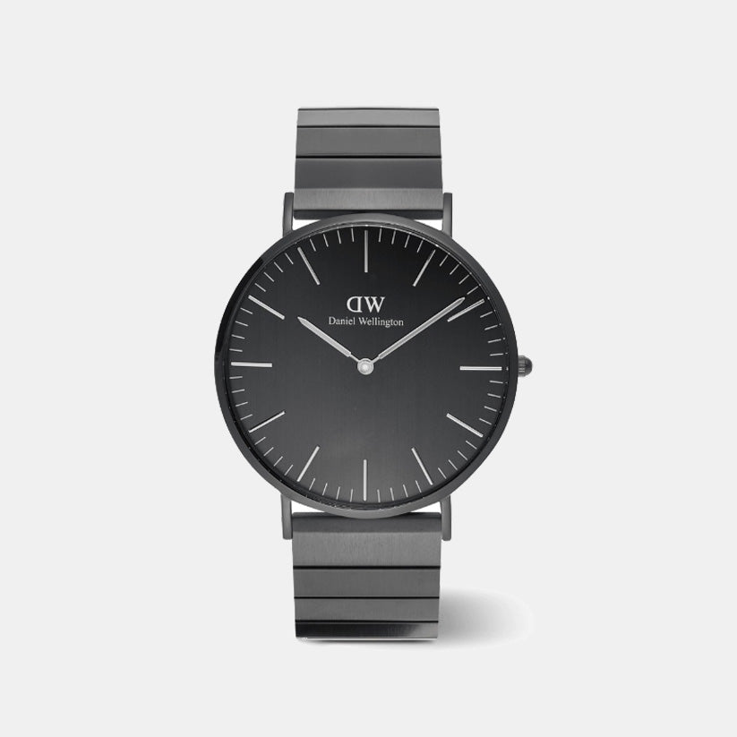 Daniel Wellington Classic Men Quartz Black Dial Analog Stainless Steel Watch DW00100778