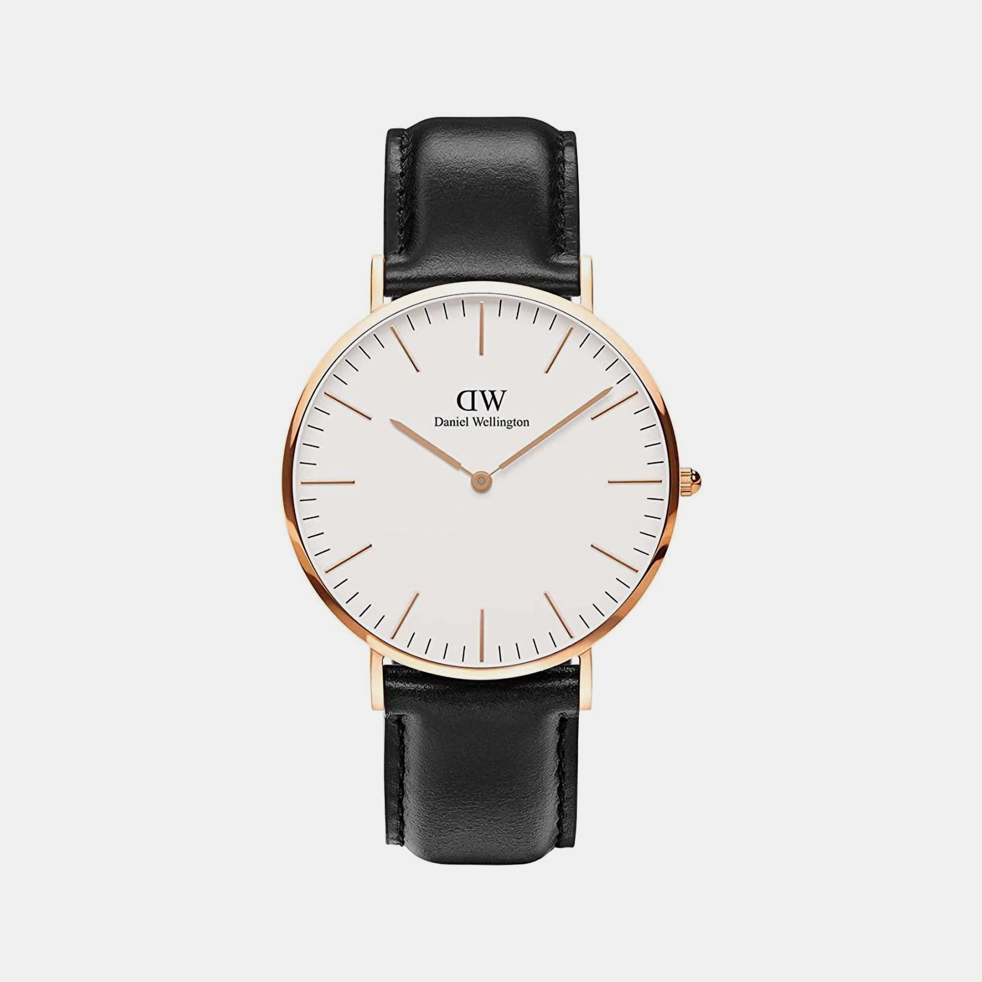 Daniel Wellington Classic Men Quartz White Dial Analog Leather Watch DW00100007