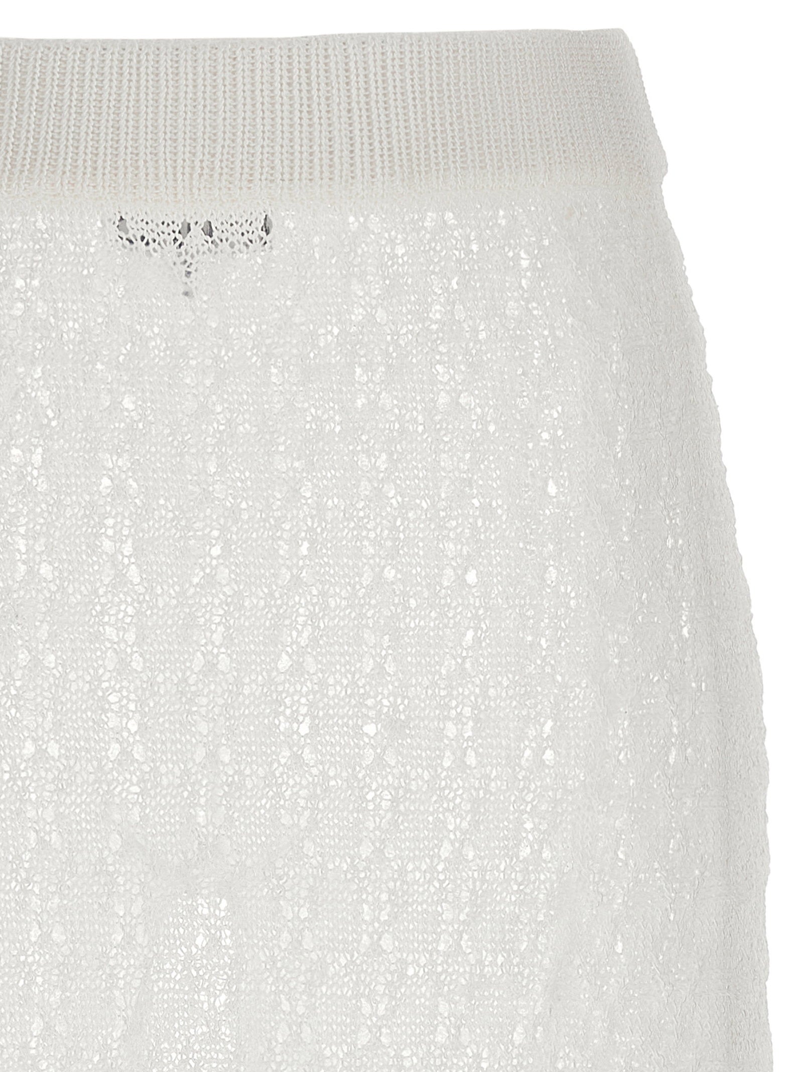 Ganni Shiny Pointelle Knit Skirt – 100% polyamide - view 3
