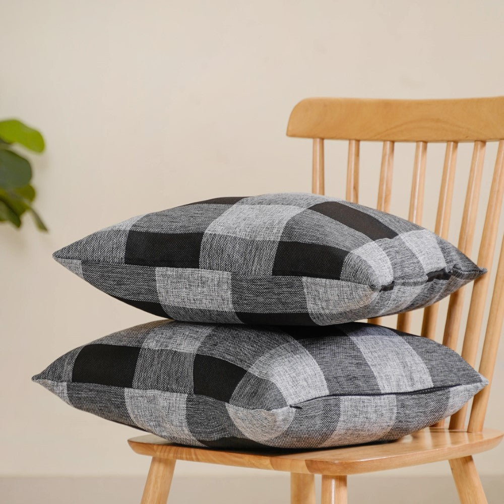 Nestasia Checked Cushion Cover Set of 2 - view 16