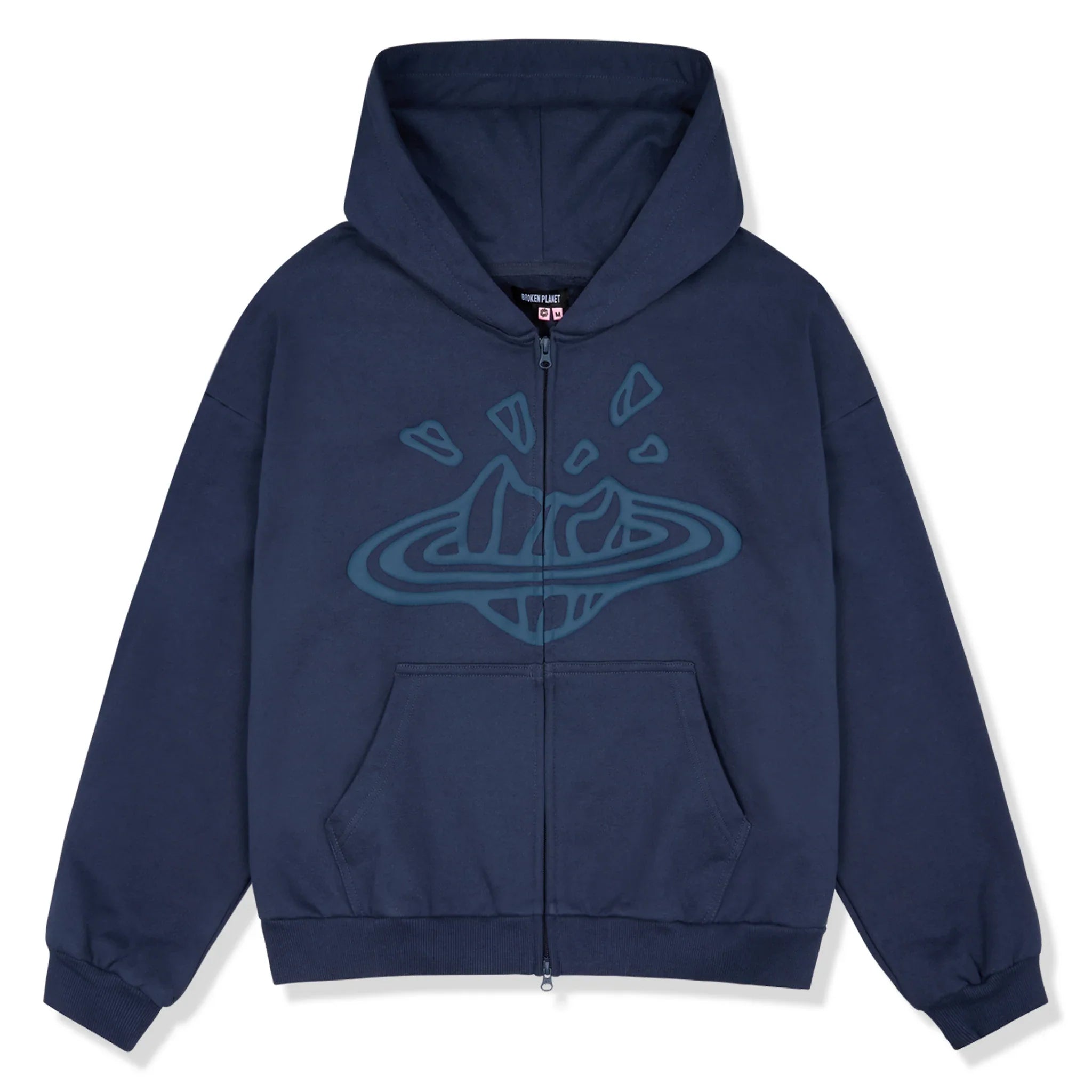 Broken Planet Market Broken Planet Zip-Up Deep Navy Hoodie