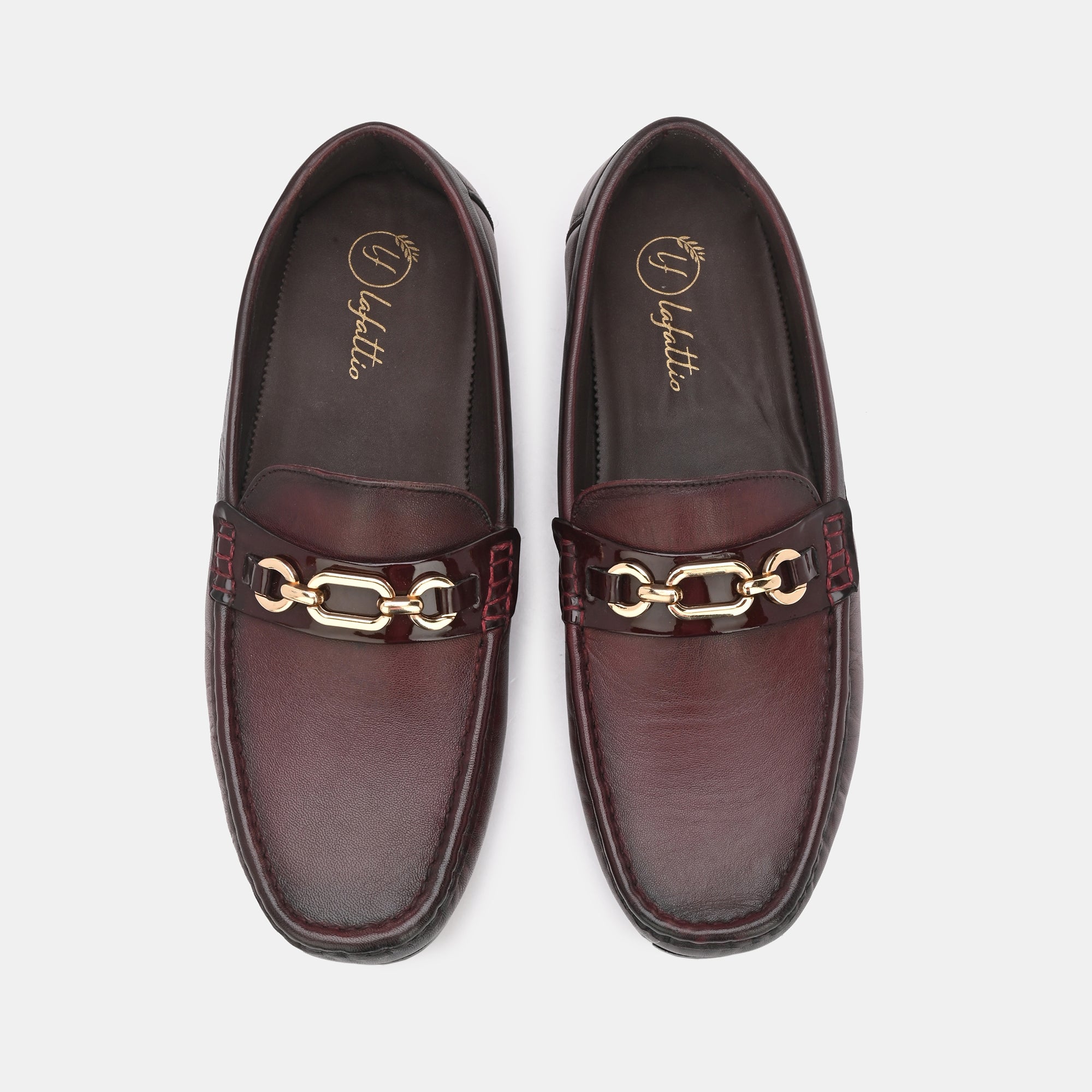 Cherry Buckled Loafers by Lafattio - view 4