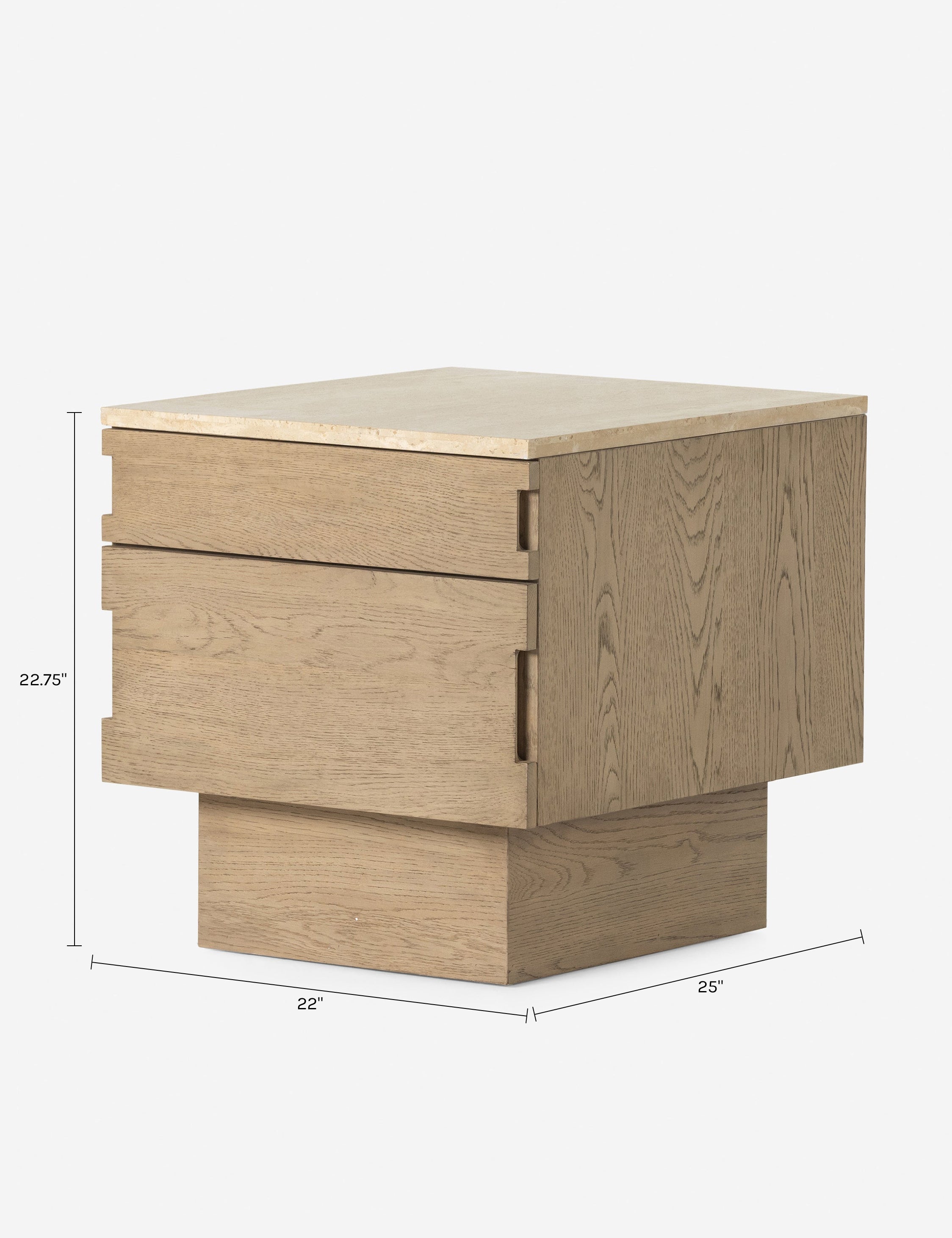 Lulu and Georgia Brecken Nightstand – Natural Oak - view 17