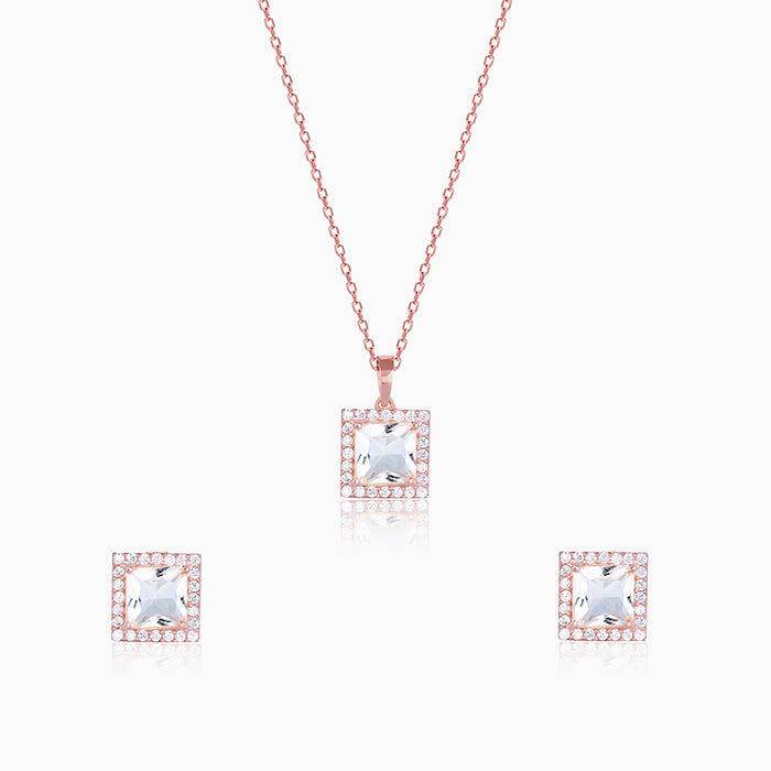 GIVA Jewellery Rose Gold Snow White Set