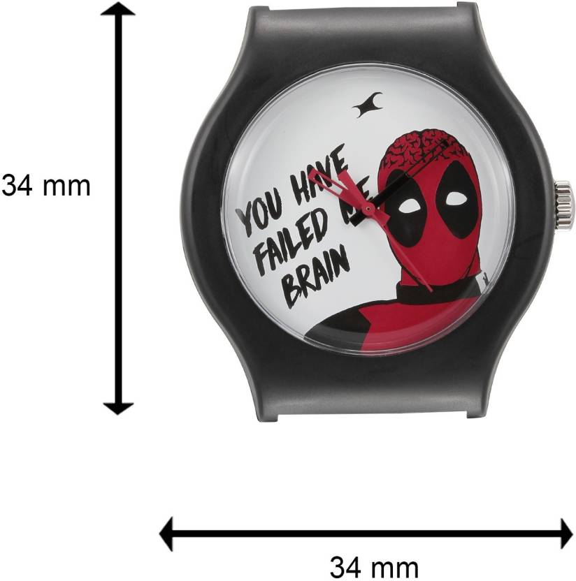 Deadpool white red – Fastrack Deadpool White & Red – Multicolor