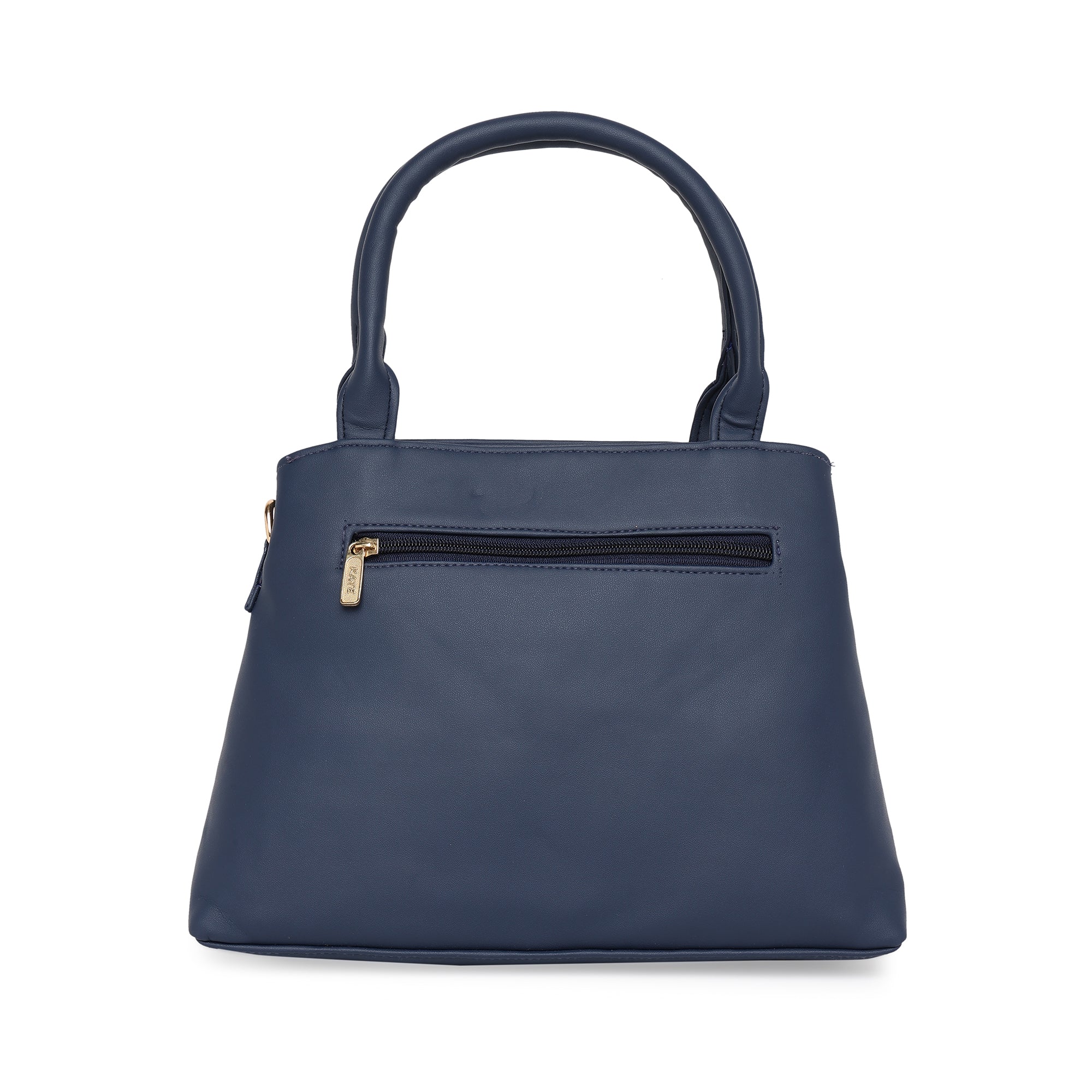 Peachmode Seller Blue Women Vegan Leather Handbag With Belt - view 4