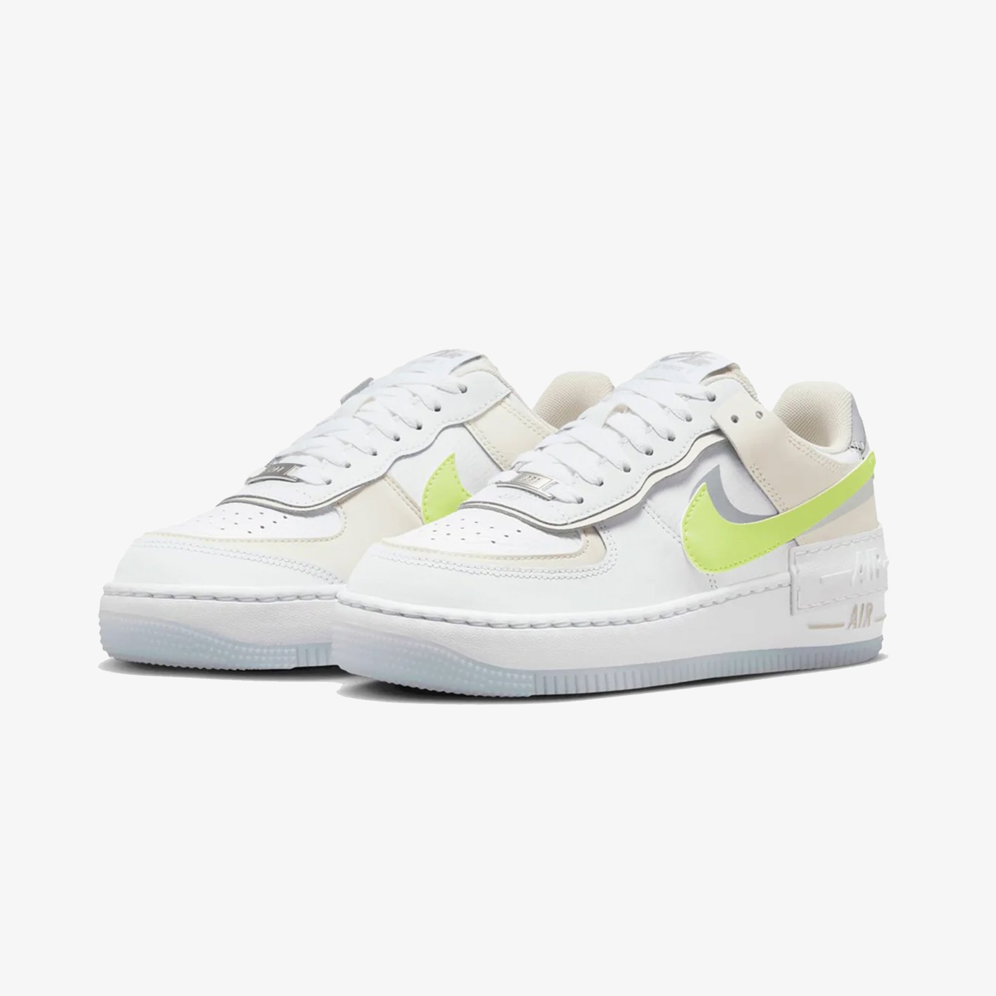 Nike | Air Force 1 Shadow { White/lt Lemon Twist-wolf Grey - view 2