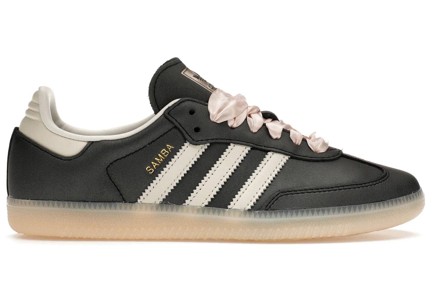 Adidas Samba Og Black Pink Ribbon Laces (Women'S)
