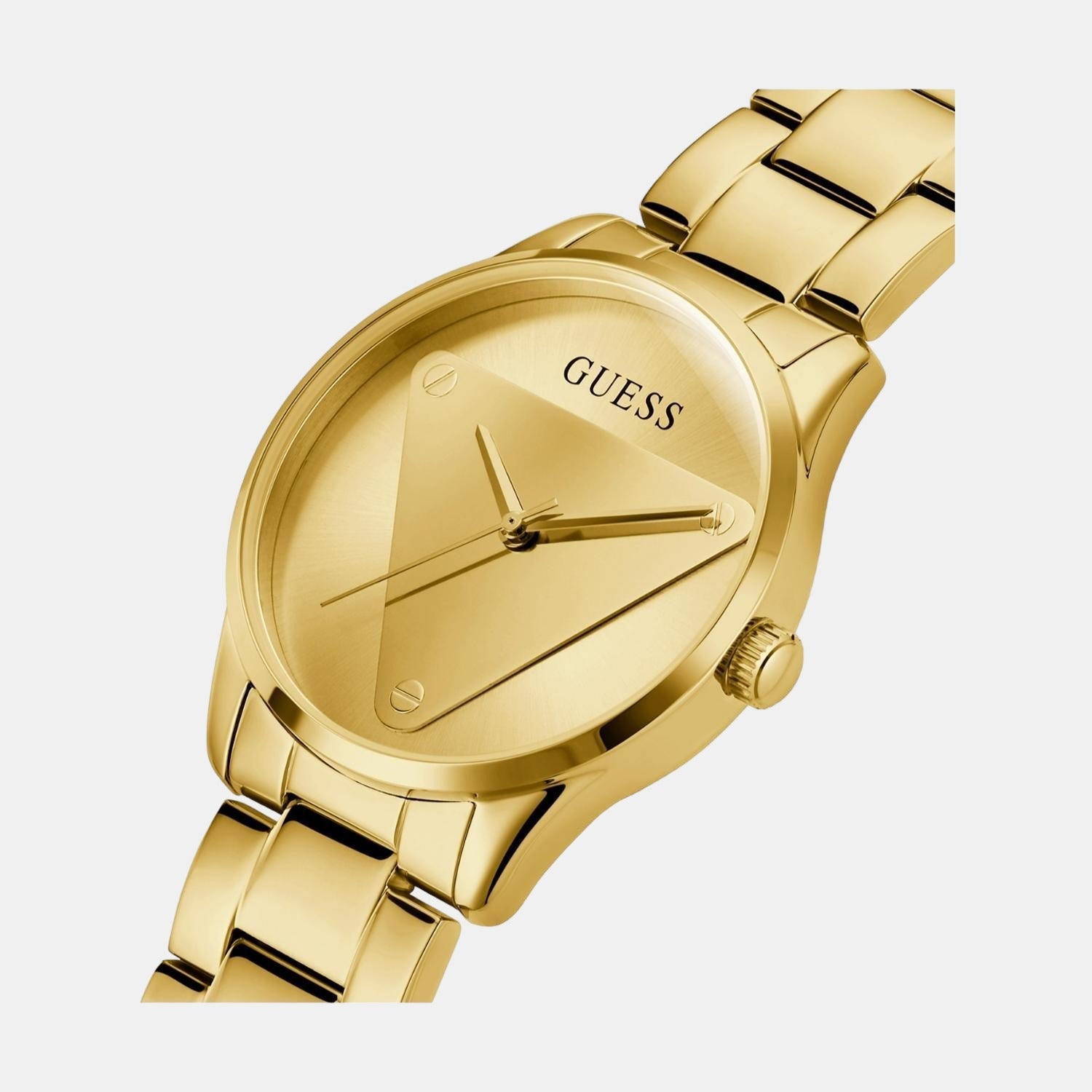 Guess Emblem Women Quartz Gold Dial Analog Stainless Steel Watch GW0485L1 - view 2