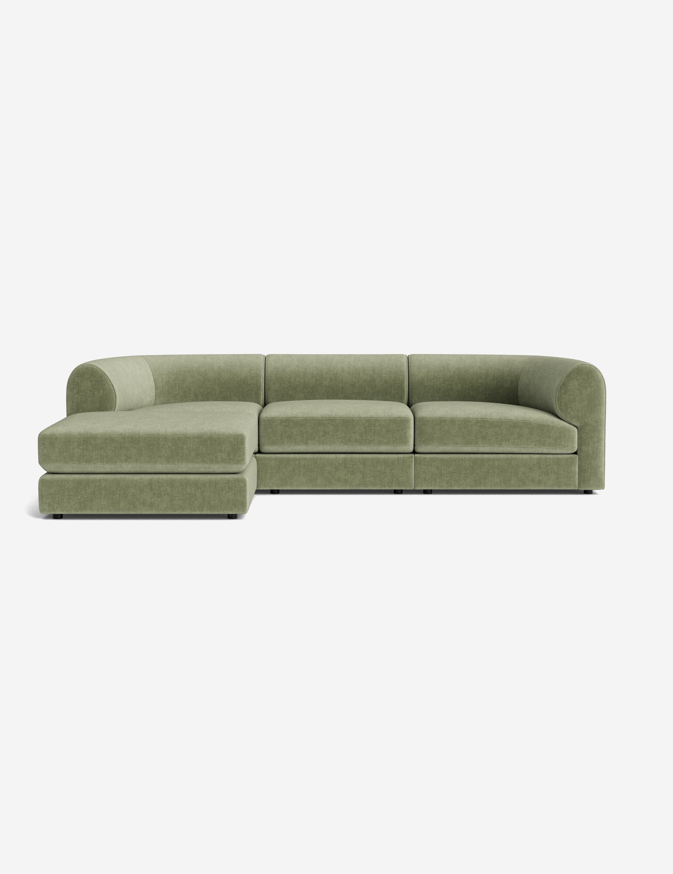Lulu and Georgia Sergio Modular Sectional Sofa With Ottoman - view 2