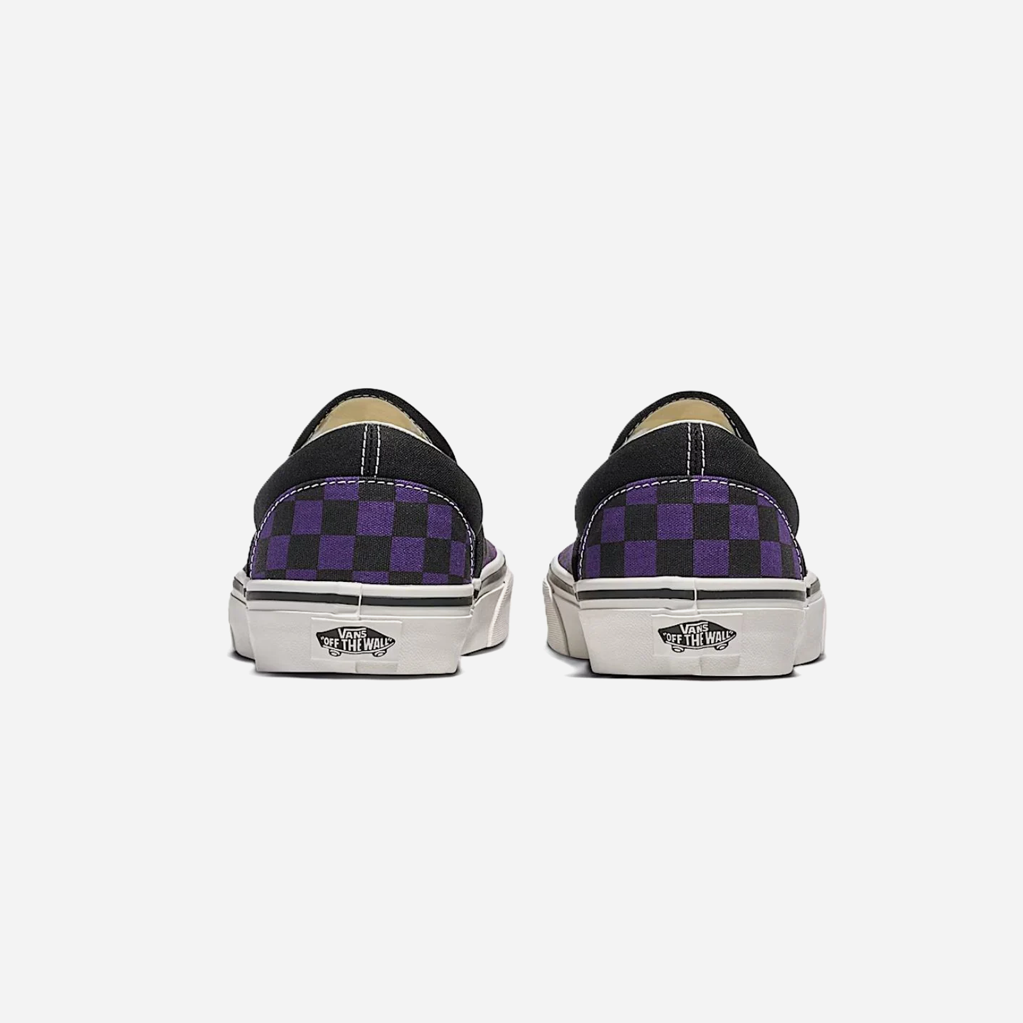Vans Classic Slip-On Checkerboard Shoe Black / Gothic Grape - view 3