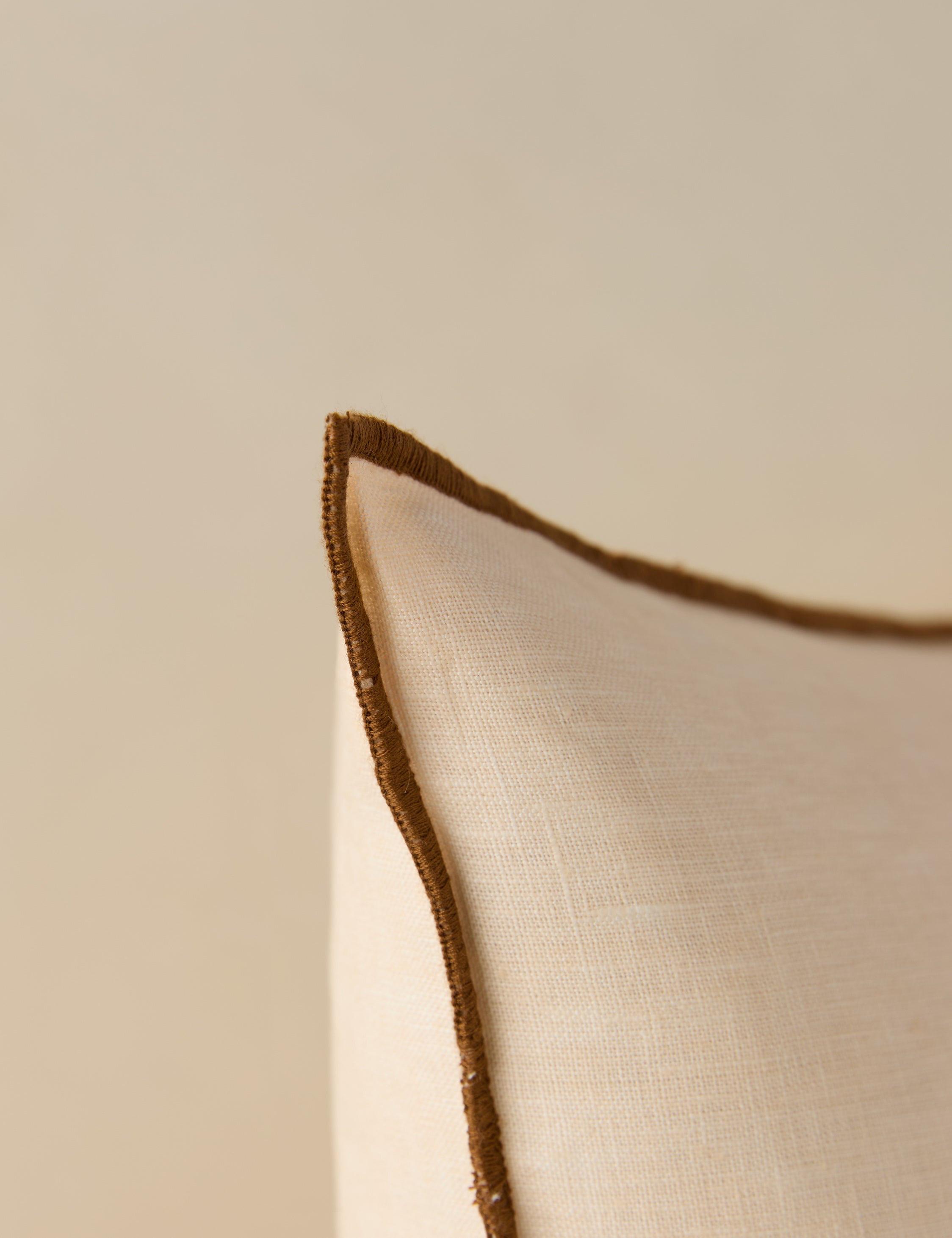 Lulu and Georgia Carys Contrast Linen Pillow - view 55