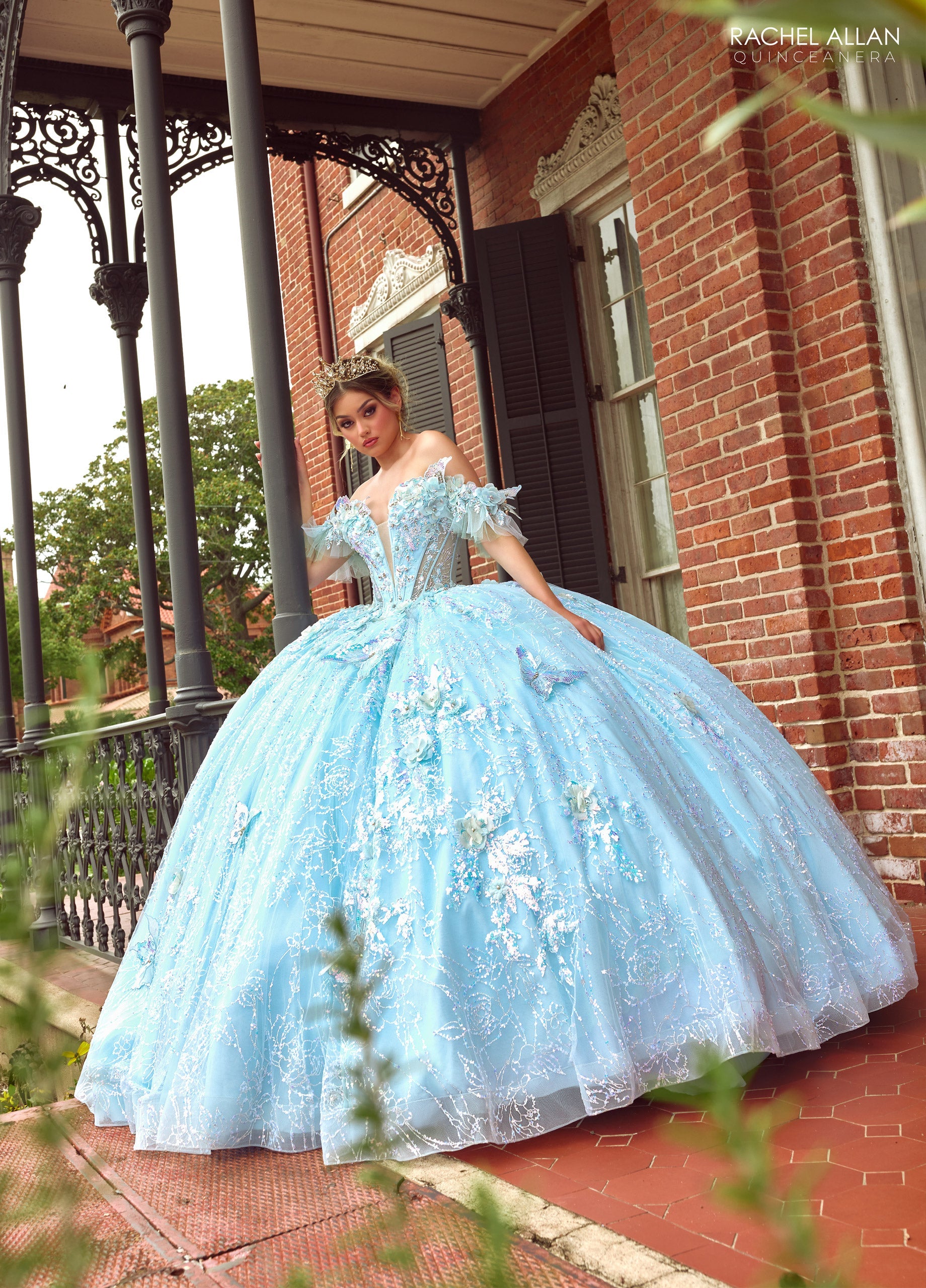 Mary's Bridal 3D Butterflies Quinceanera Dress by Rachel Allan RQ3149