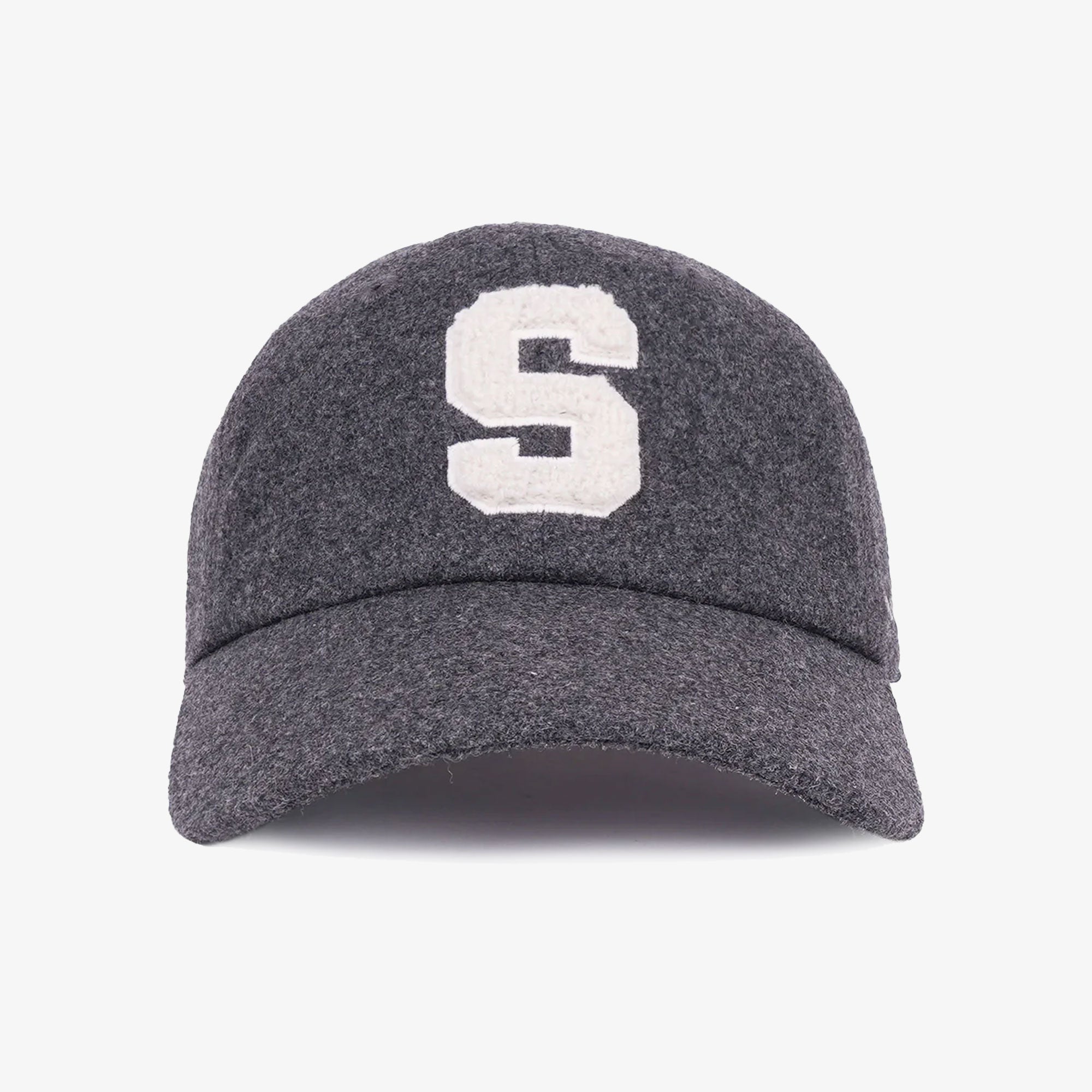 Sporty & Rich | Boucle S Wool Cap { Grey