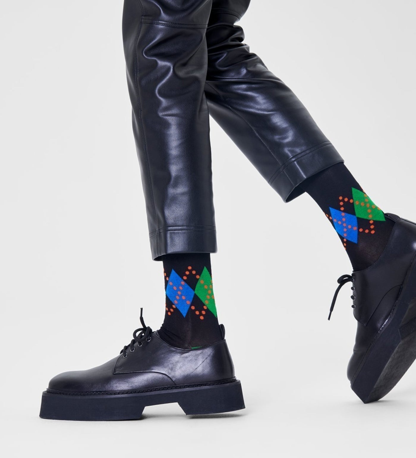 Happy Socks Dressed Jaxon Crew Length Socks for Men - view 3