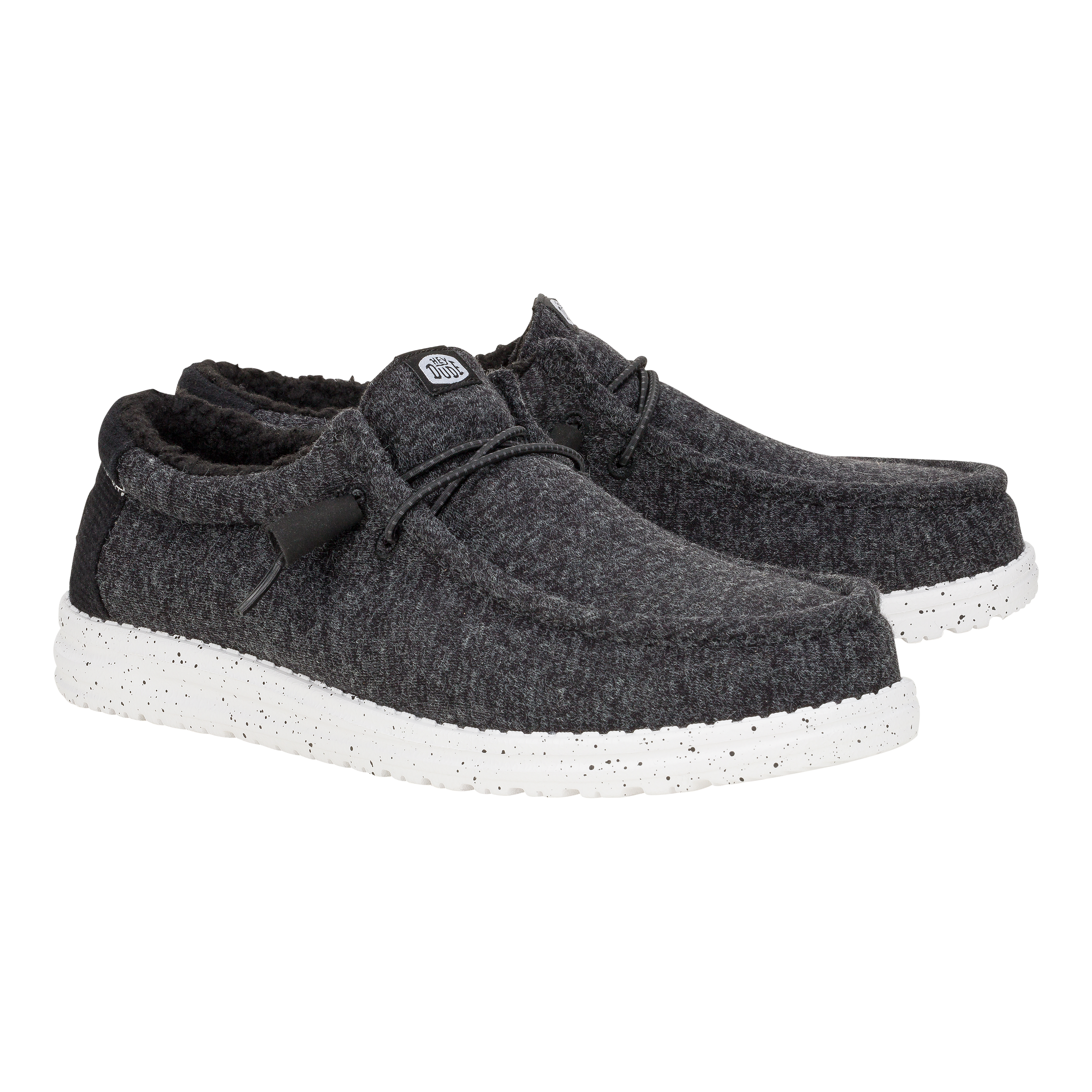 HEYDUDE shoes Wally Warmth Knit - Black/White - view 2