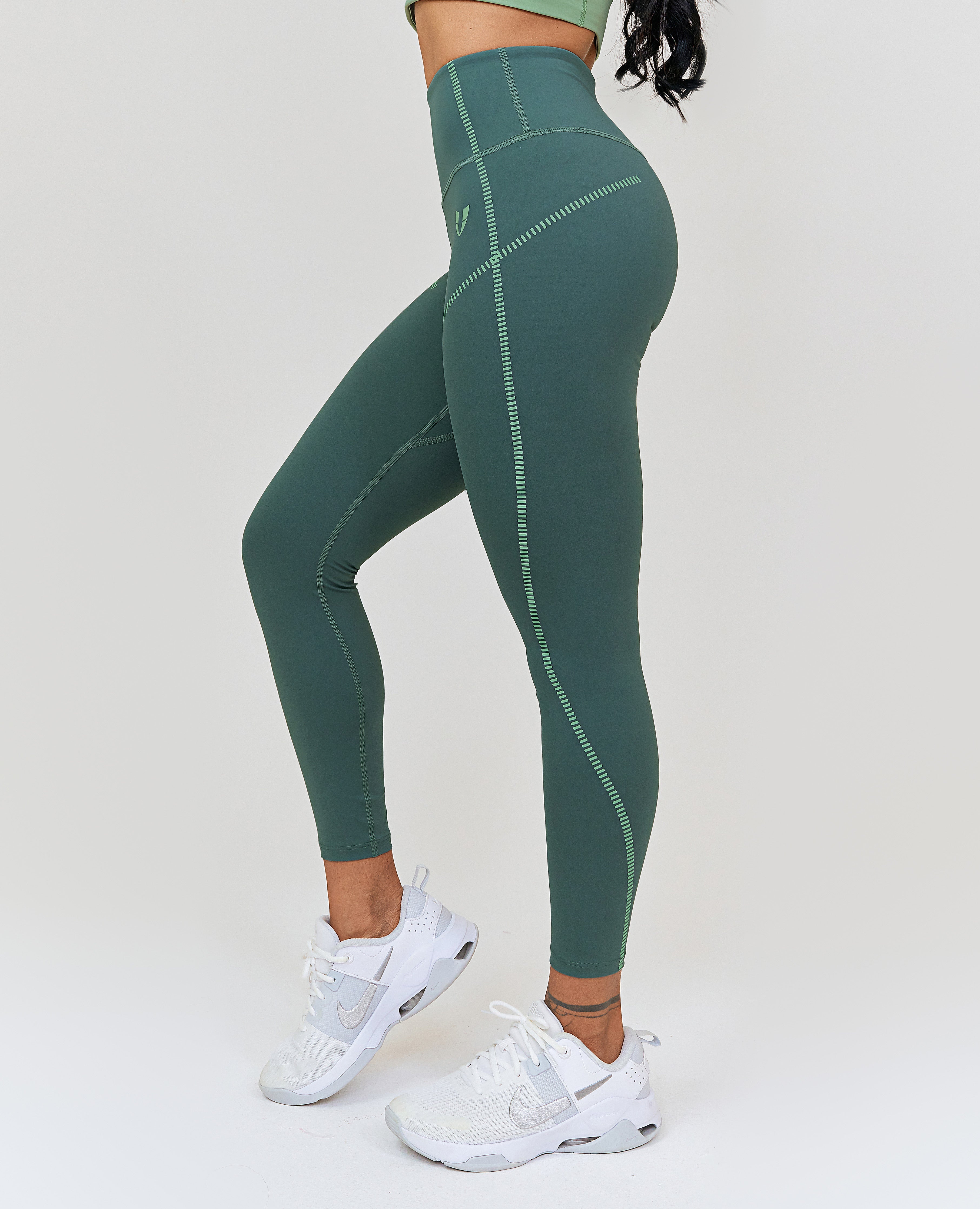 FIRM ABS Power Workout Leggings - Green