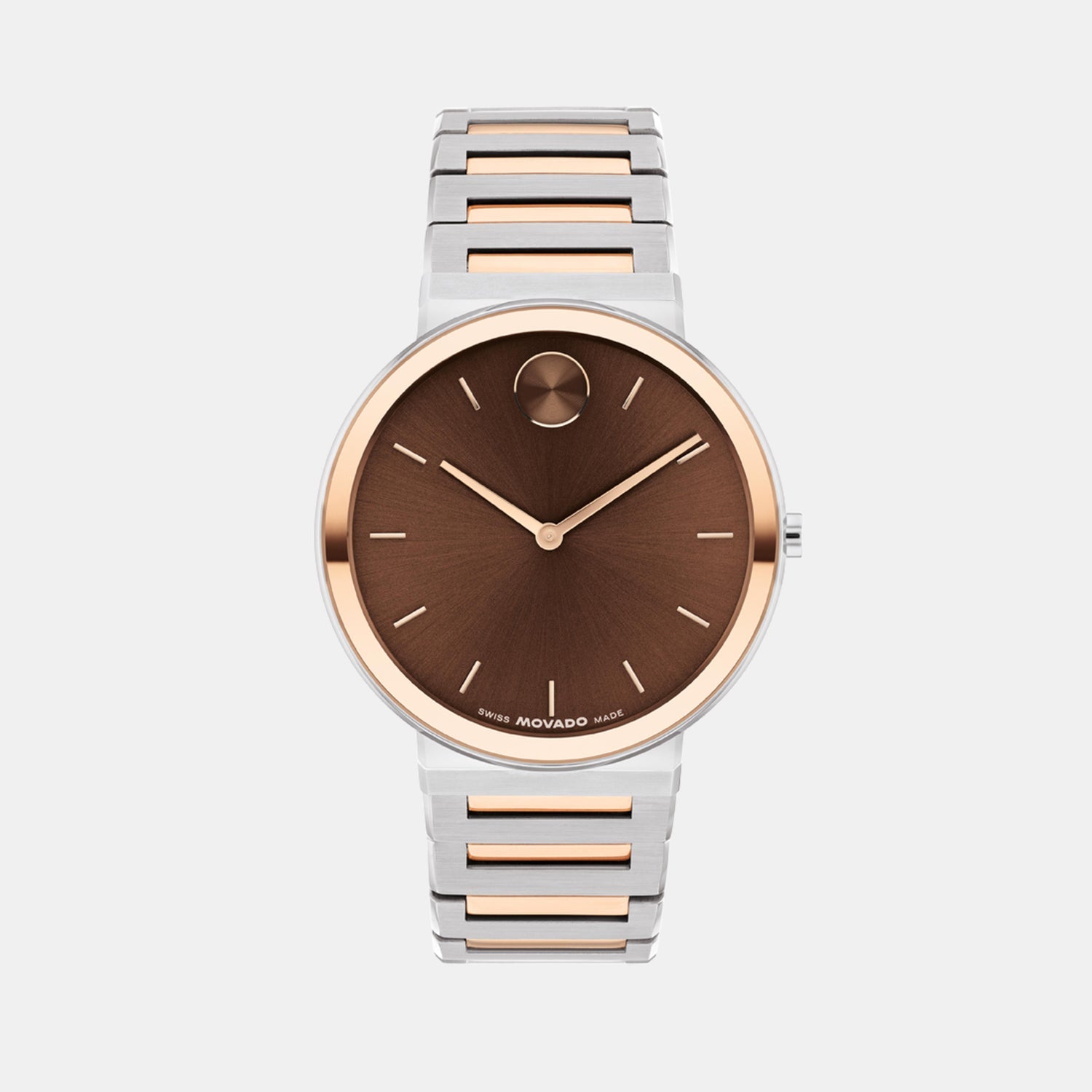 Movado Bold Men Quartz Caffeine Dial Analog Stainless Steel Watch 3601267
