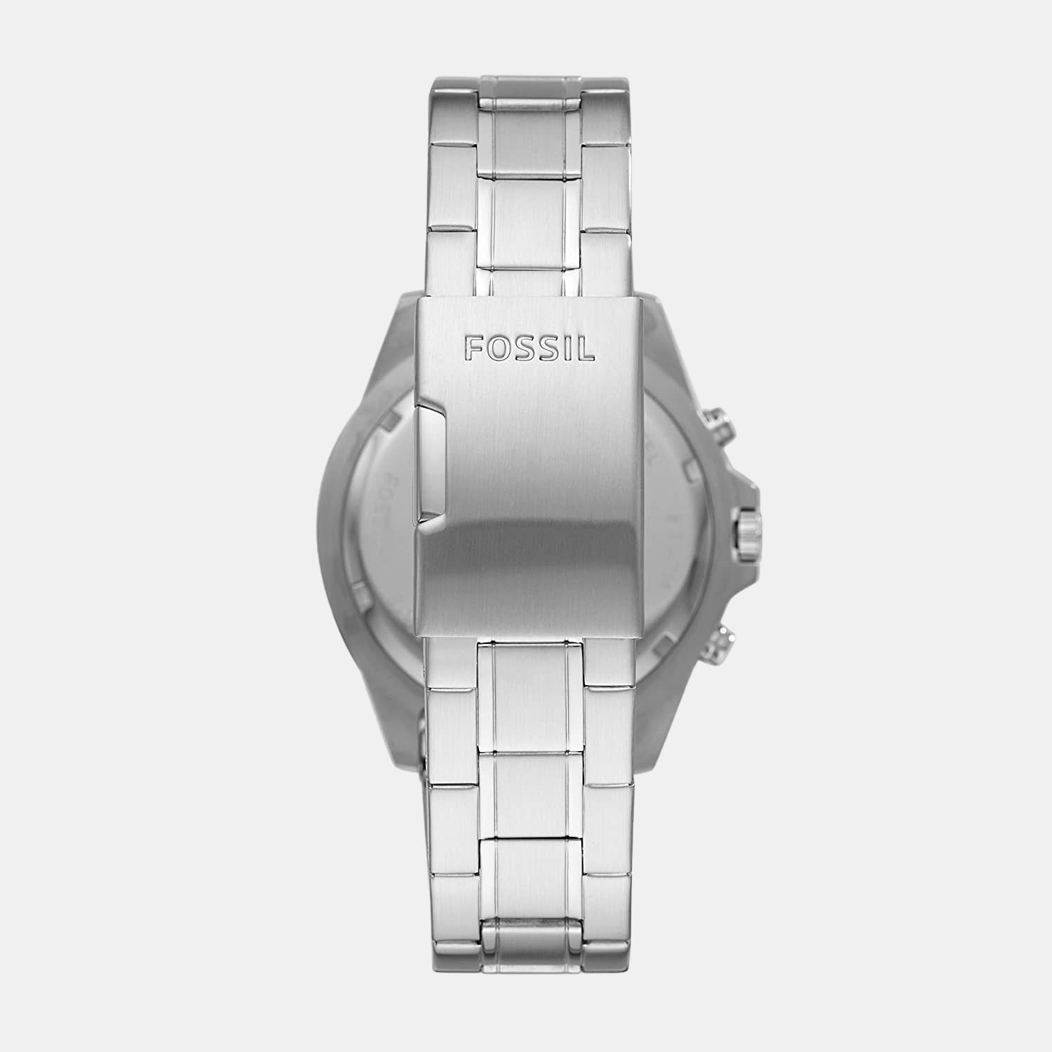 Fossil Garrett Men Quartz Blue Dial Chronograph Stainless Steel Watch FS5623 - view 3