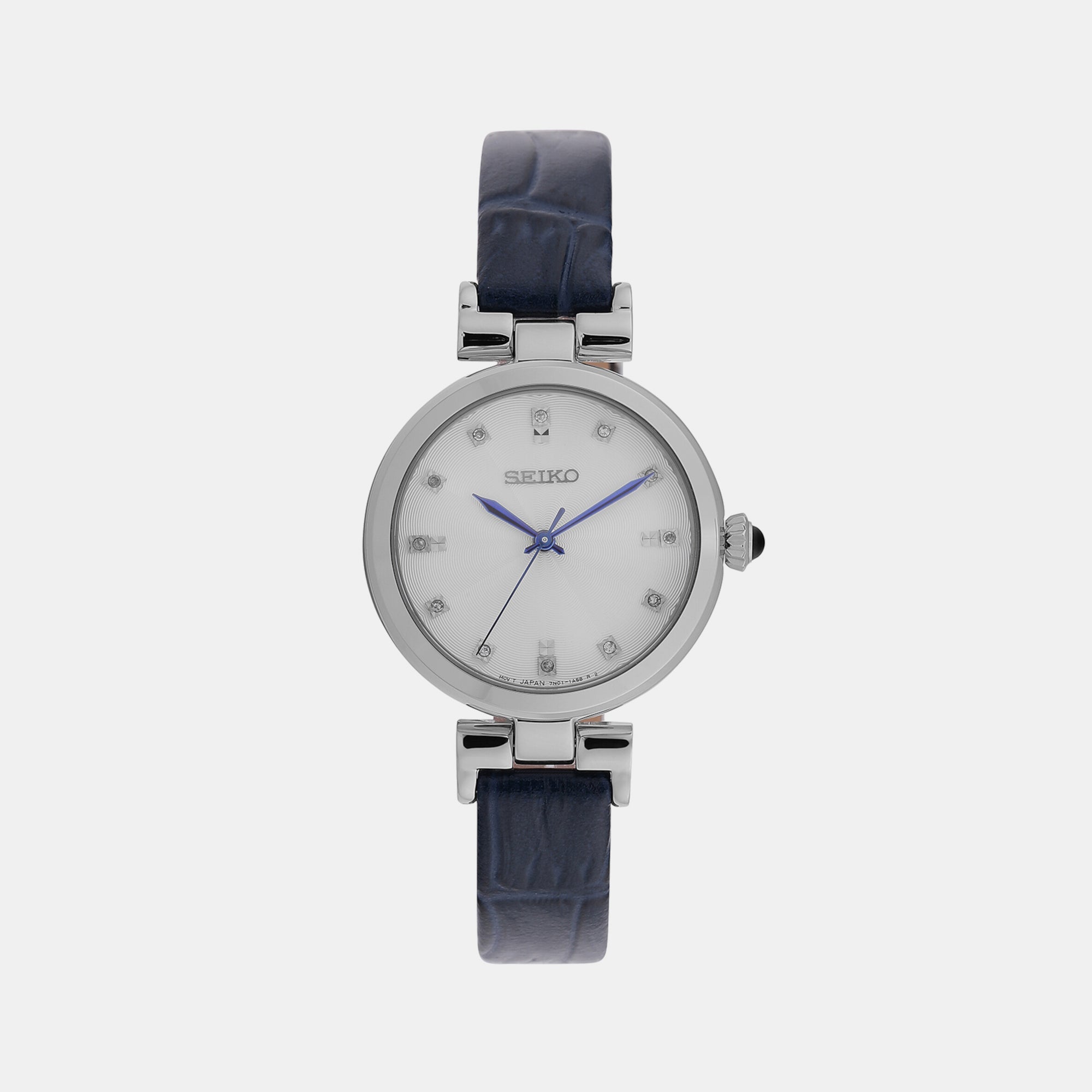 Seiko Dress Women Quartz White Dial Analog Leather Watch SRZ545P1
