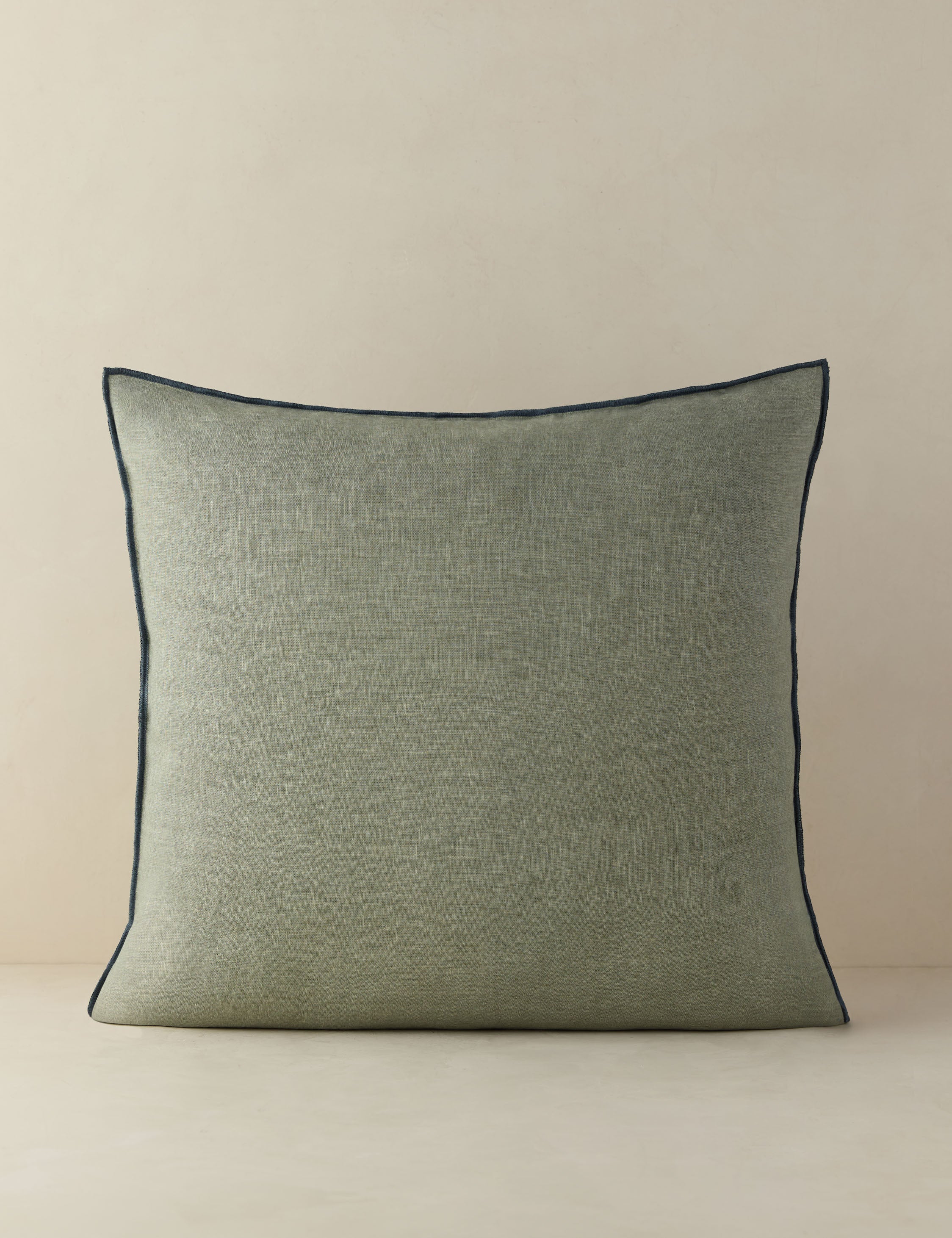 Lulu and Georgia Carys Contrast Linen Pillow - view 10