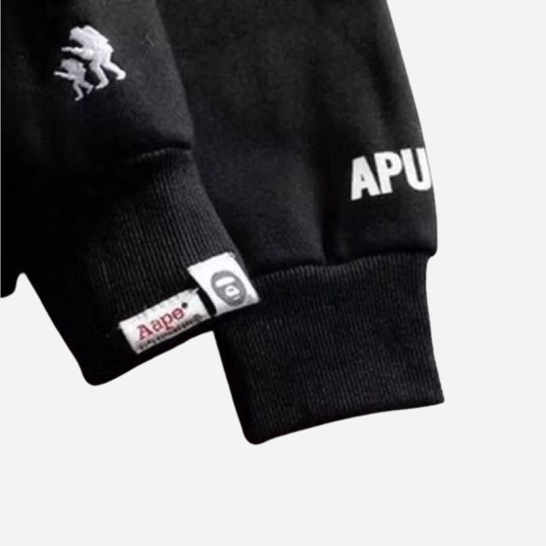 AAPE BY BATHING APE Aape Audi R8 Black Hoodie - view 2
