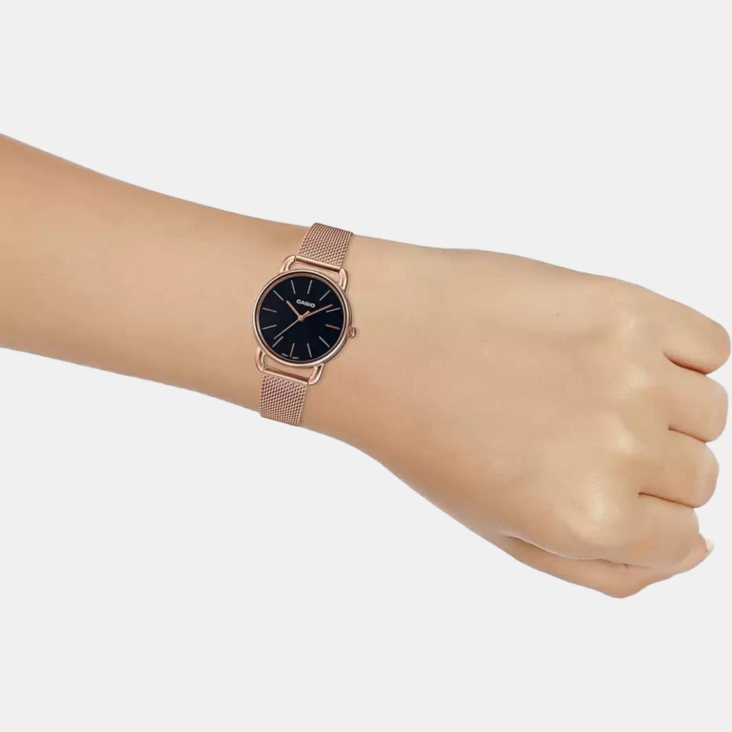 Casio Enticer Women Quartz Black Dial Analog Stainless Steel Watch A1794 - view 7