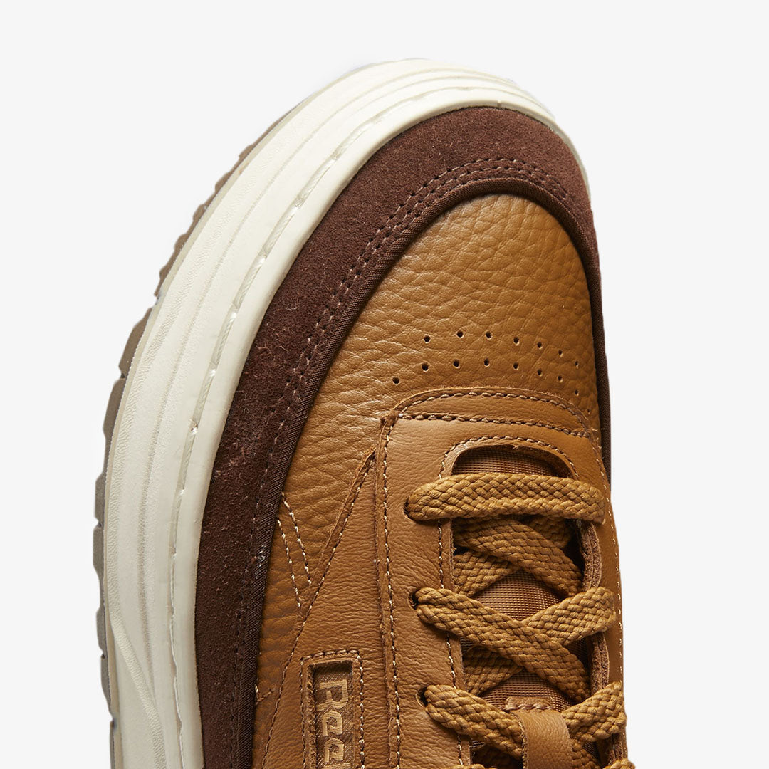 Reebok | CLUB C DOUBLE GEO MID { BROWN - view 3