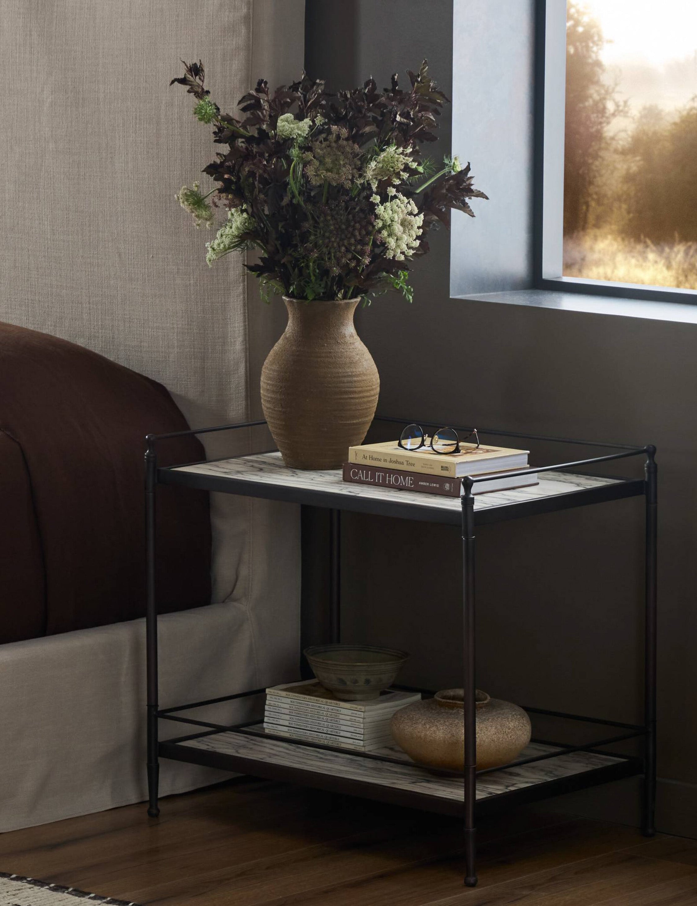 Lulu and Georgia Benatti Nightstand – White Marble - view 2