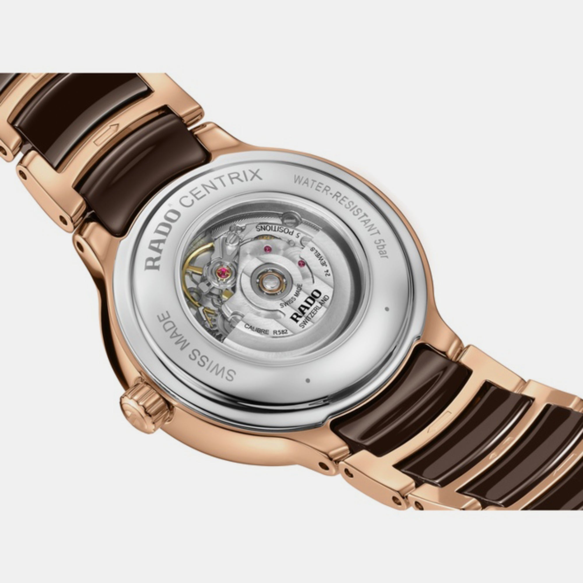 Rado Centrix Women Automatic Brown Dial Analog Stainless Steel Watch R30019302 - view 3