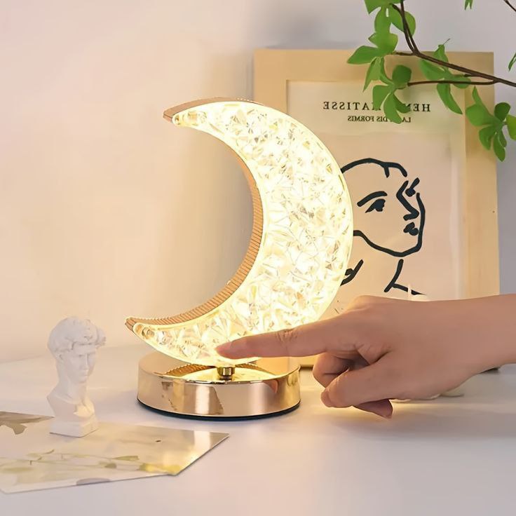 Catterton Moon Shape LED Night Lamp - view 2