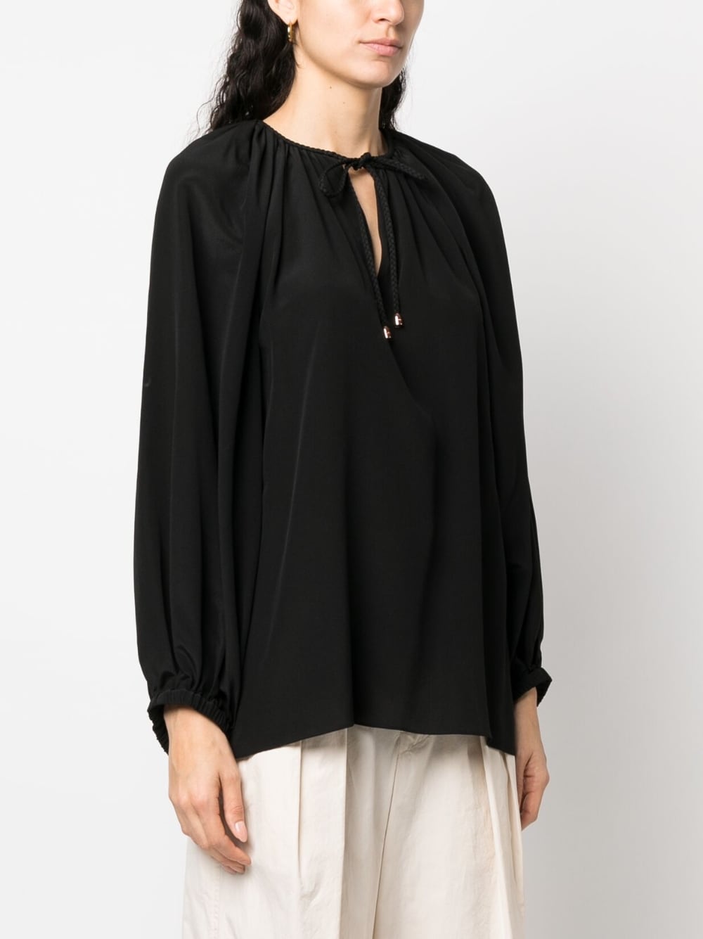 Phaeonia Anita long sleeves blouse – Silk 100% - view 4