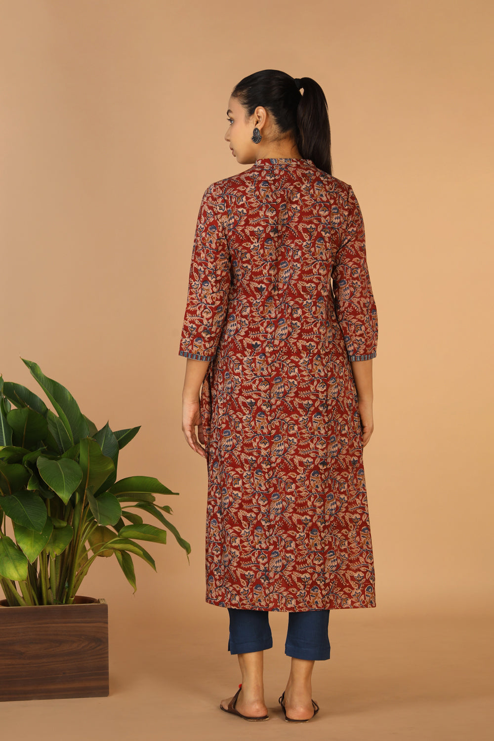 Kalanjali Ethnics Kalamkari Handblock printed kurta - view 7