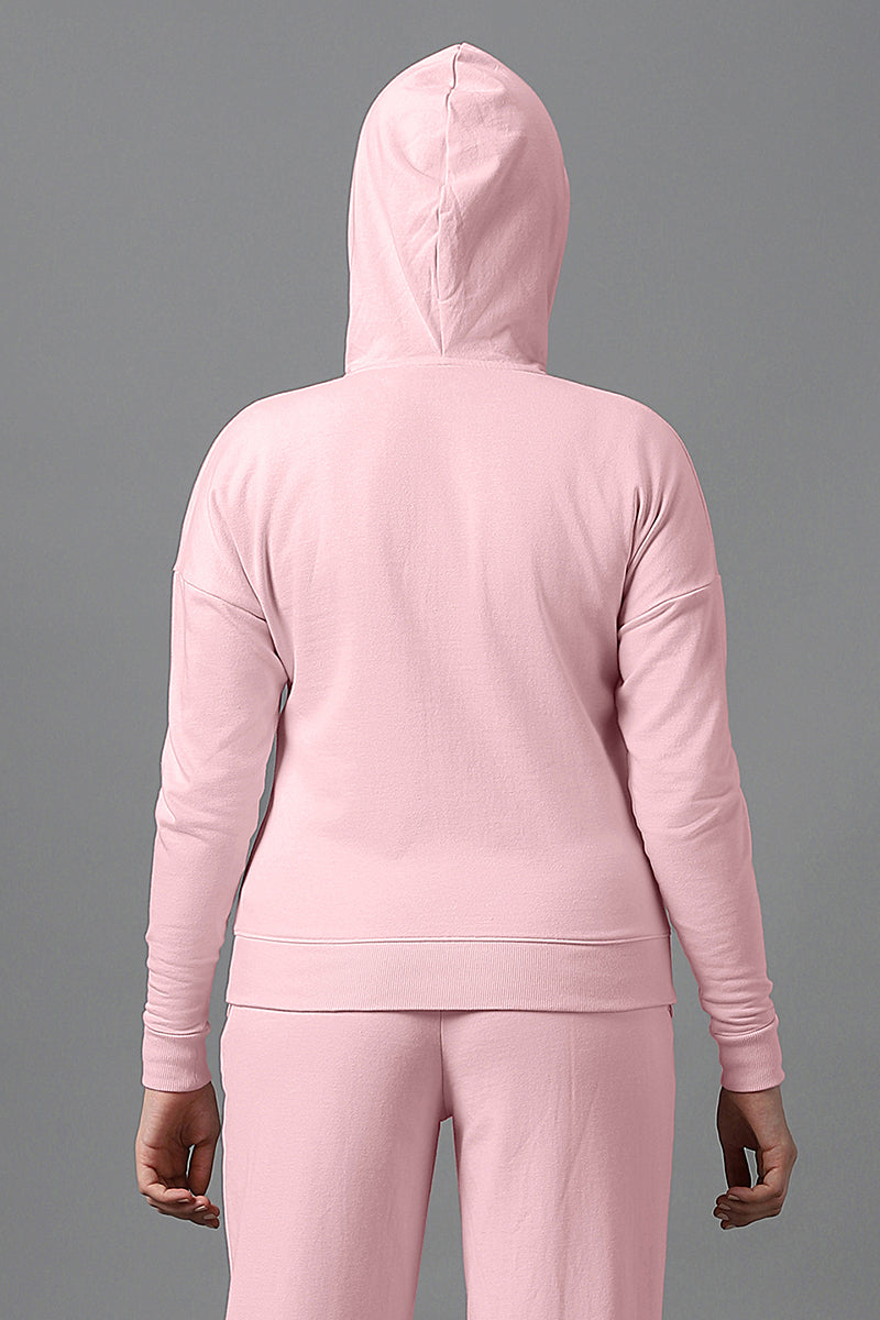 Amante Essential Fleece Hoodie - Rose Shadow - view 4