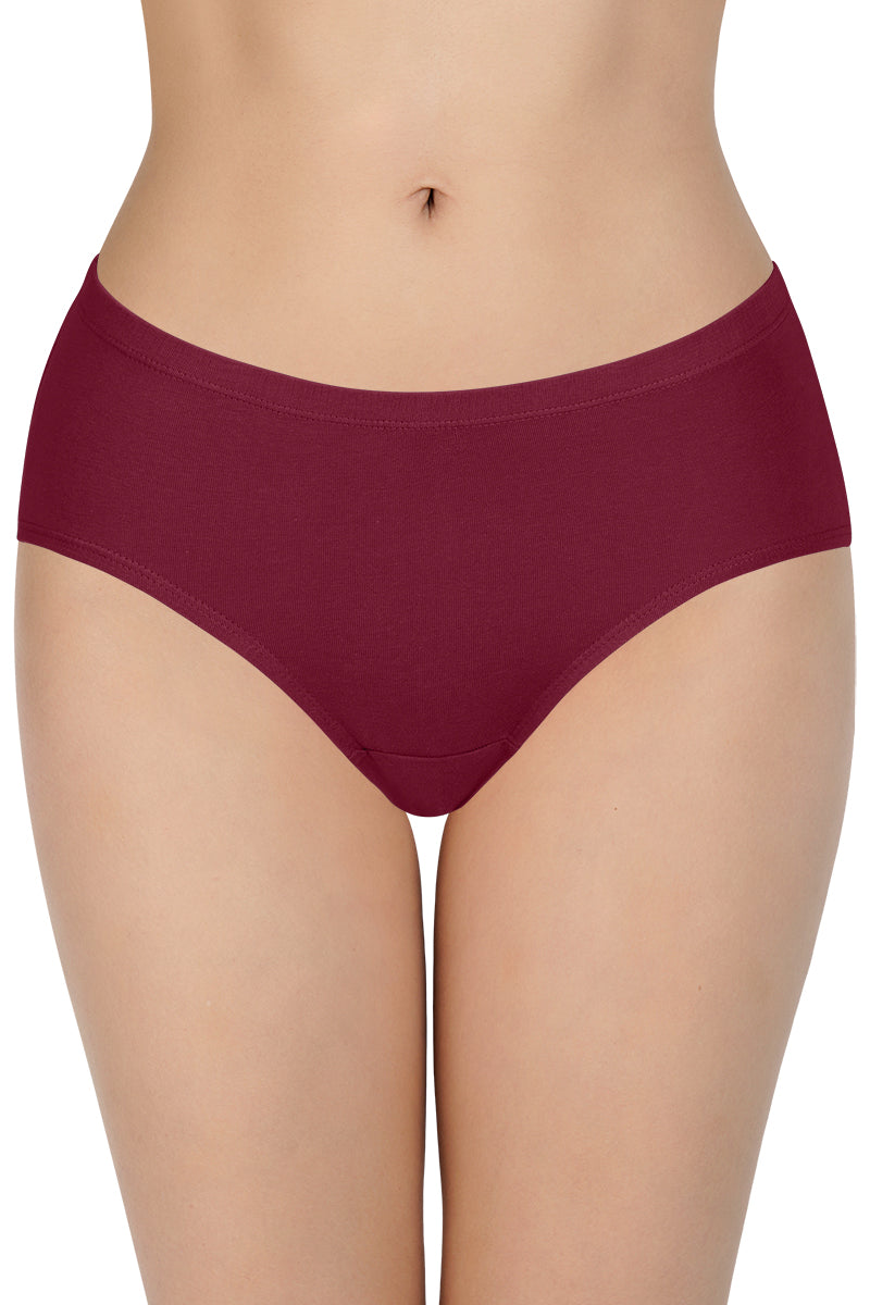 every de 100% Cotton Hipster Panty Pack (Pack of 3) - D013 - Solid - view 2