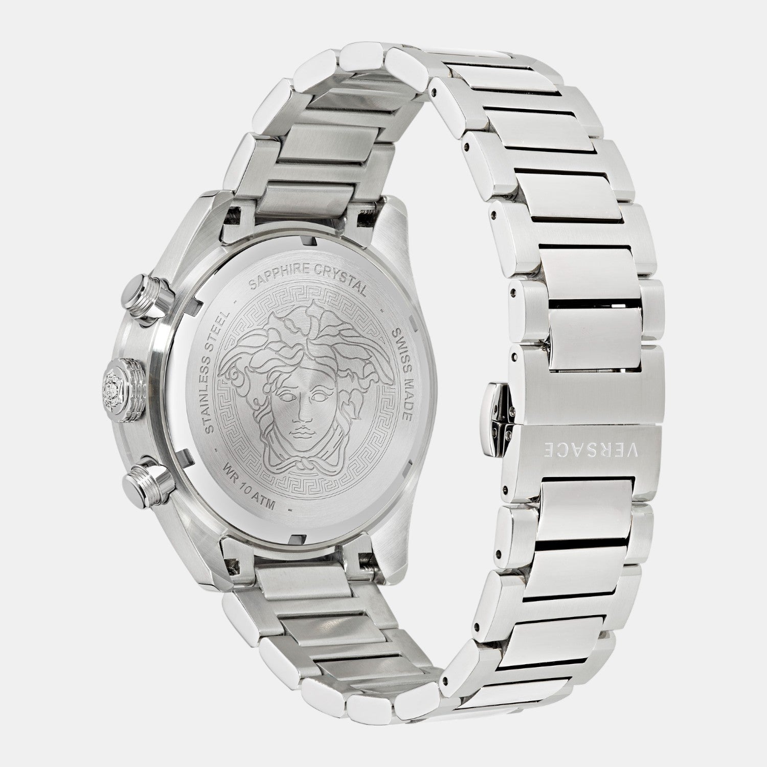 Versace Greca Dome Men Quartz Blue Dial Chronograph Stainless Steel Watch VE6K00323 - view 4