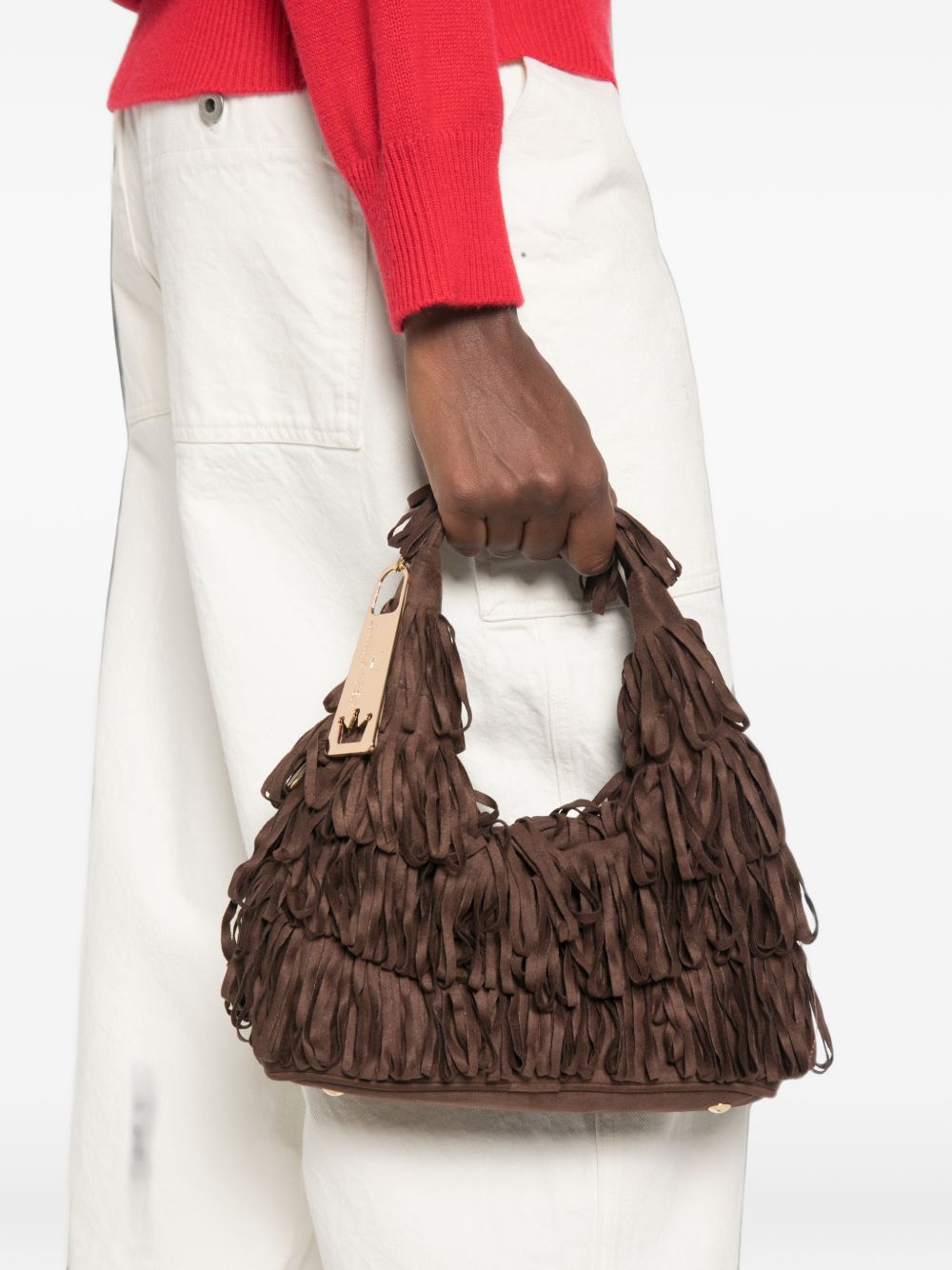 La Milanesa Capucis Fringed Bag - view 4