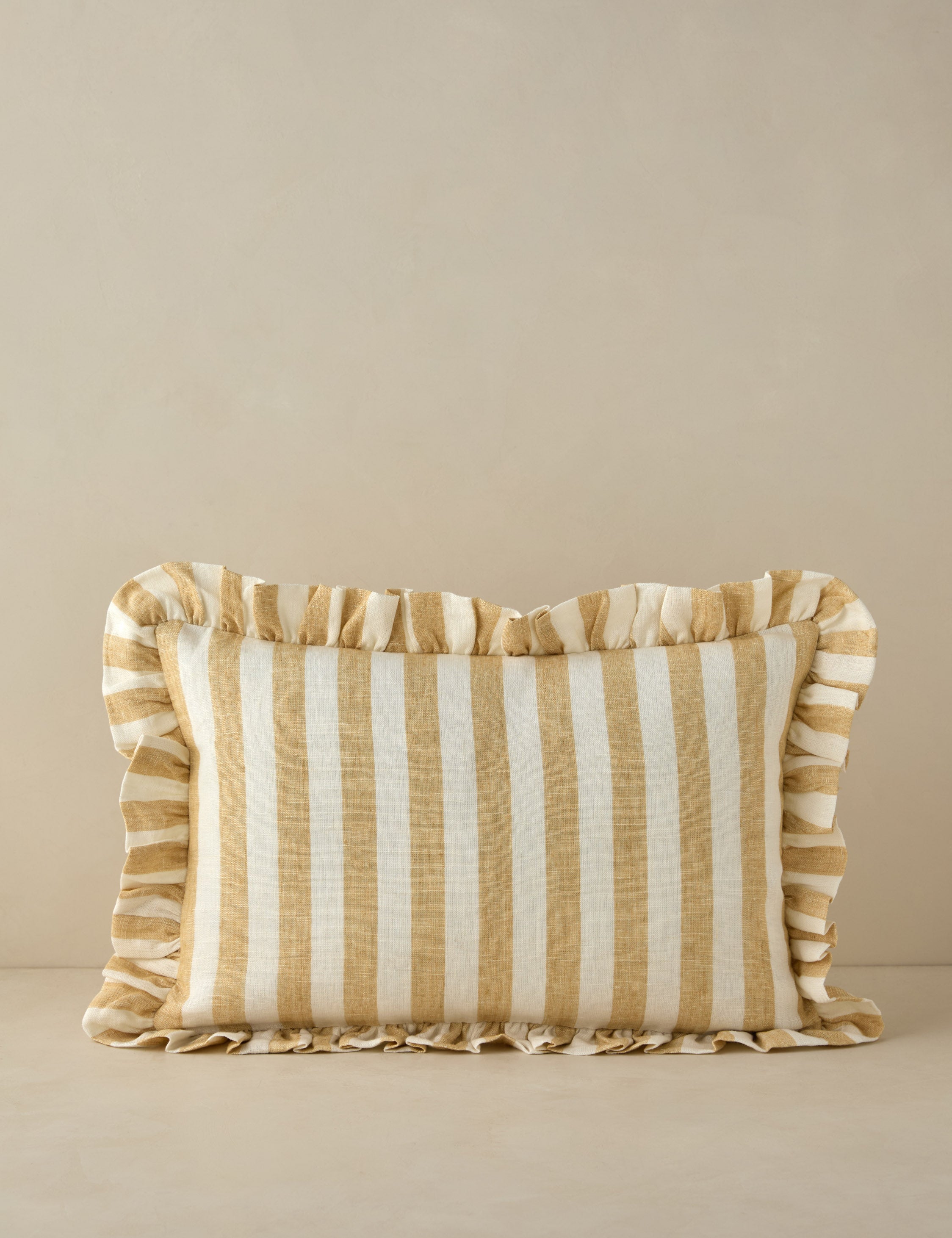 Lulu and Georgia Amaroso Linen Ruffle Pillow - view 2