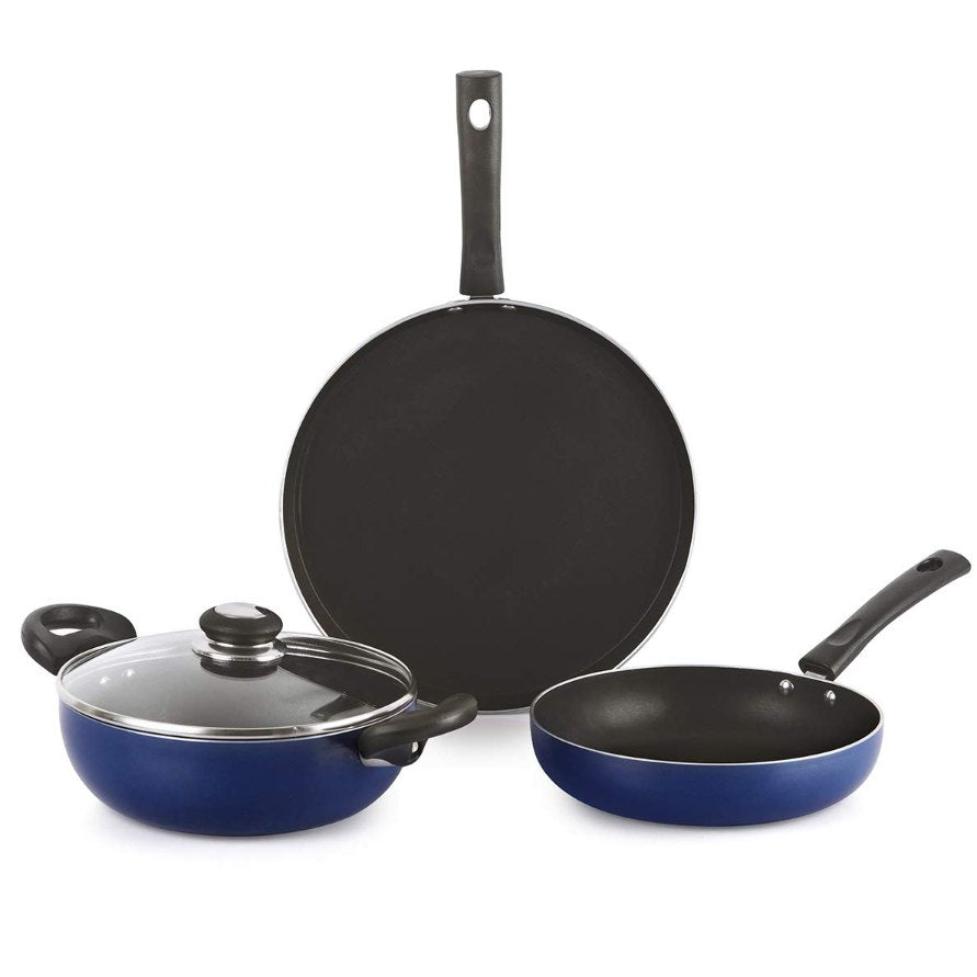 Cello Non-Stick Prima Induction Base Cookware Set, 3 Pieces - view 8