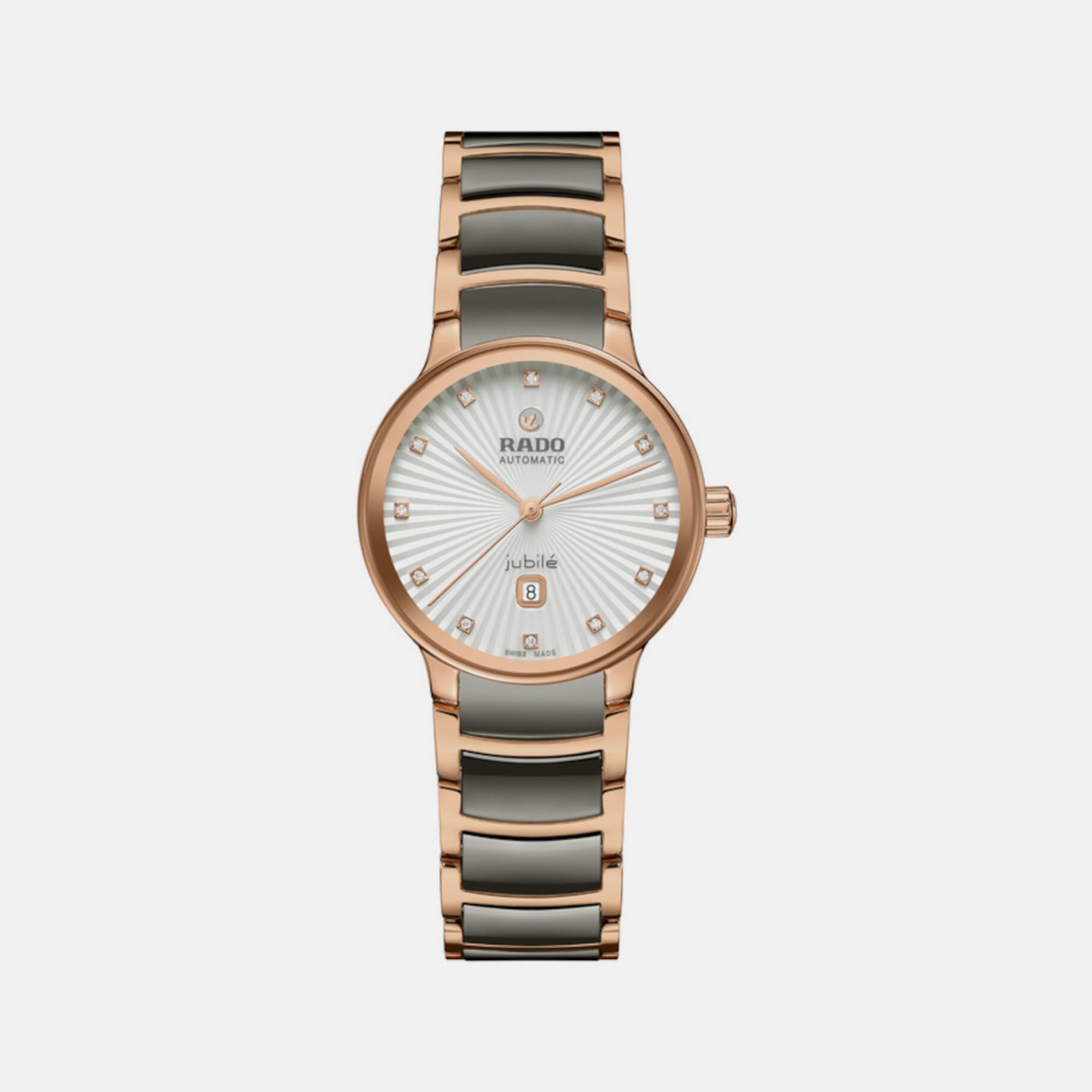 Rado Centrix Unisex Automatic Silver Dial Analog Stainless Steel Watch R30019742