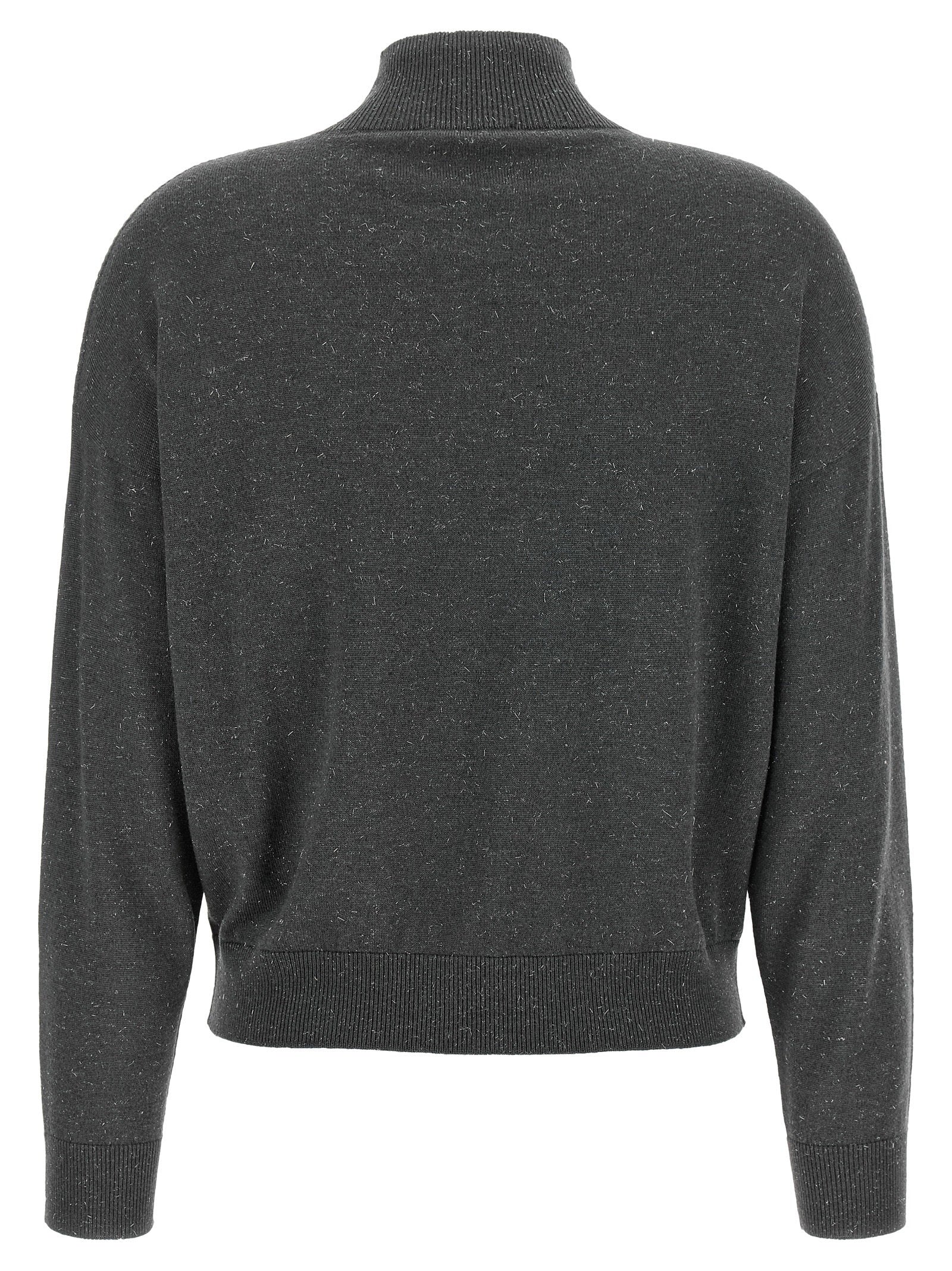 Peserico Lamé Thread Turtleneck Sweater – 78% wv, 21% vi, 1% pl - view 2