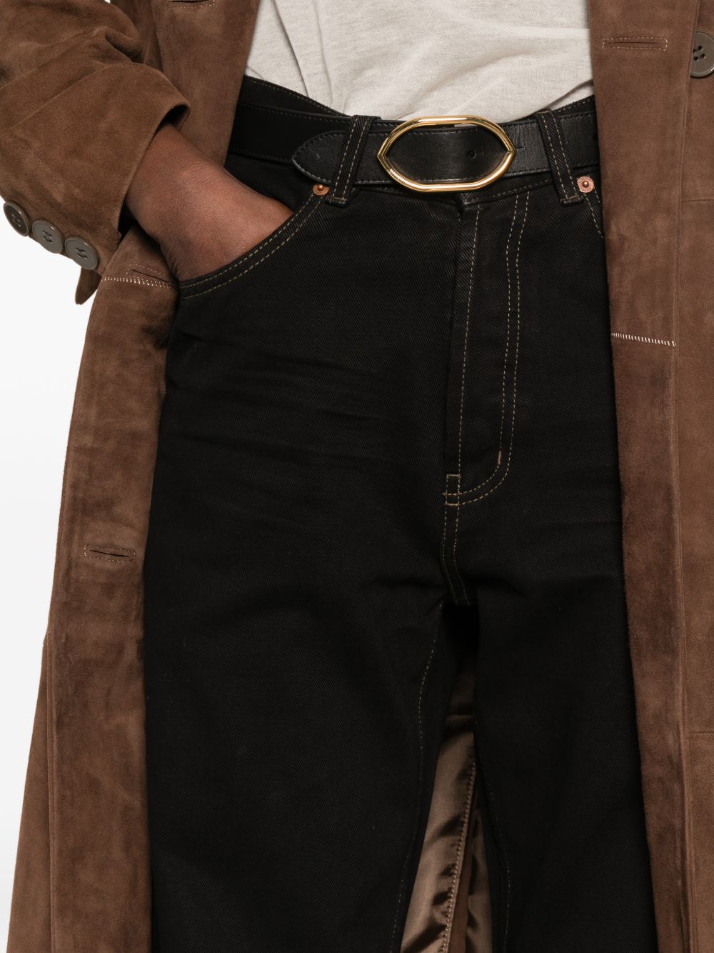 Saint Laurent Baggy Denim Jeans - view 3