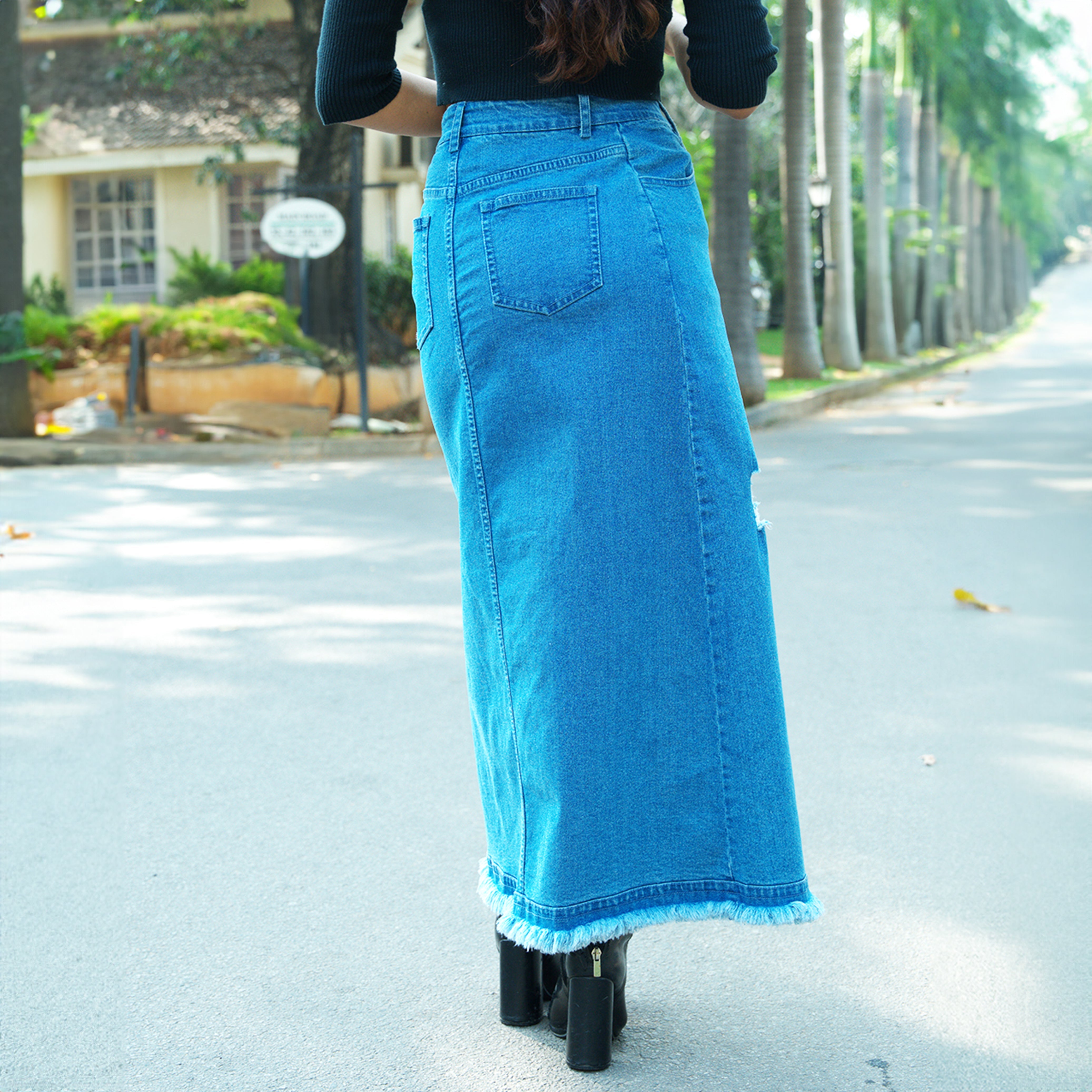 I Z F Denim Skirt Combo - view 3