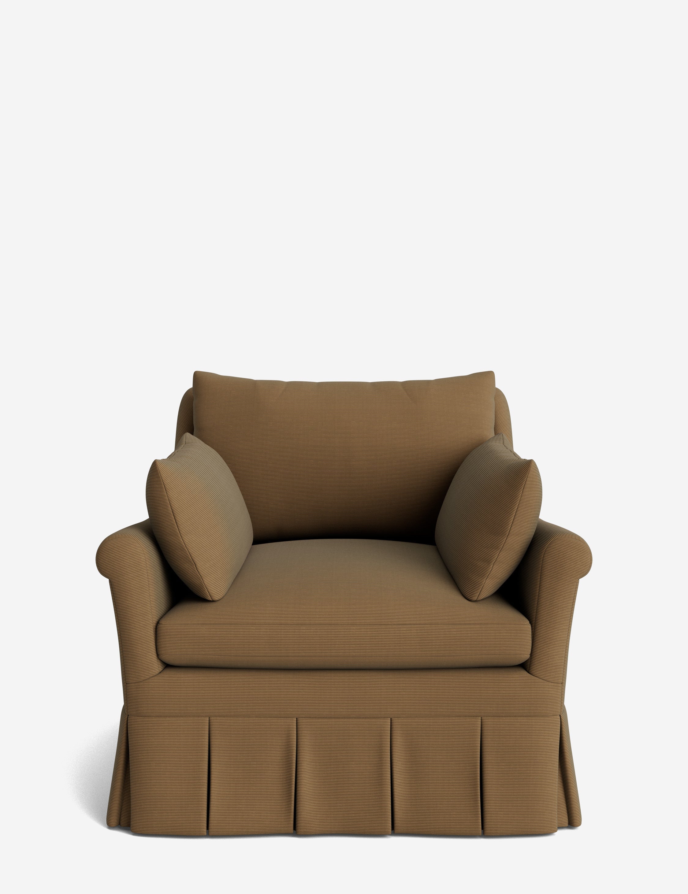 Lulu and Georgia Portola Rolled Arm Luxe Depth Pleated Chair - view 30