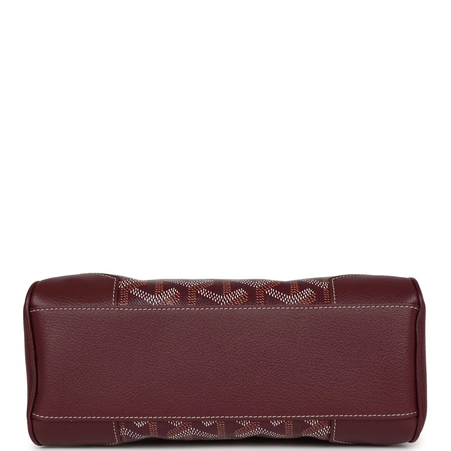 Cop Underdog Goyard Saigon Souple Mini Burgundy Goyardine Palladium Hardware - view 6