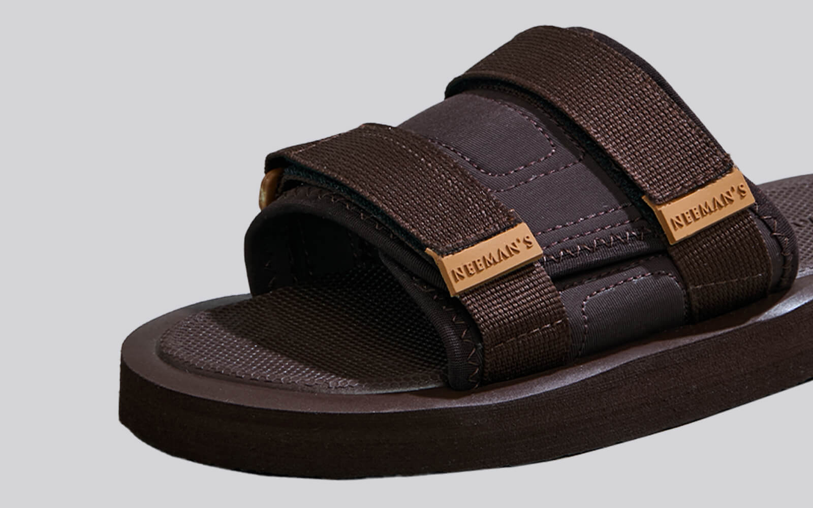 Neeman's Breezy Fluff Sandals : Brown - view 2