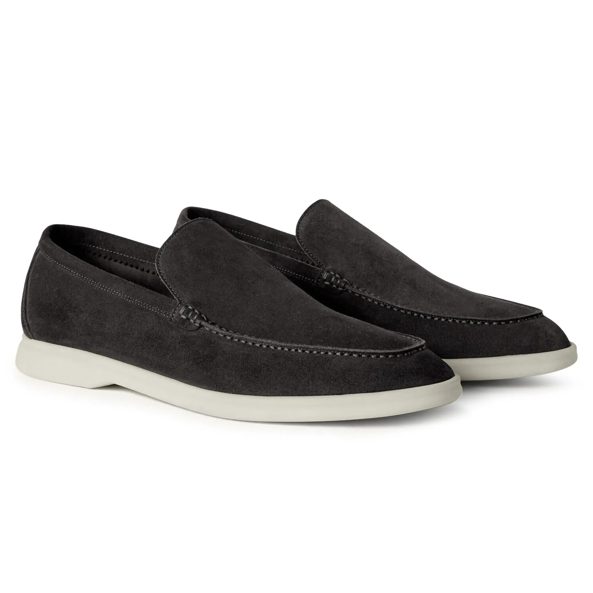Loro Piana Summer Walk Suede Caviar Loafers - view 2