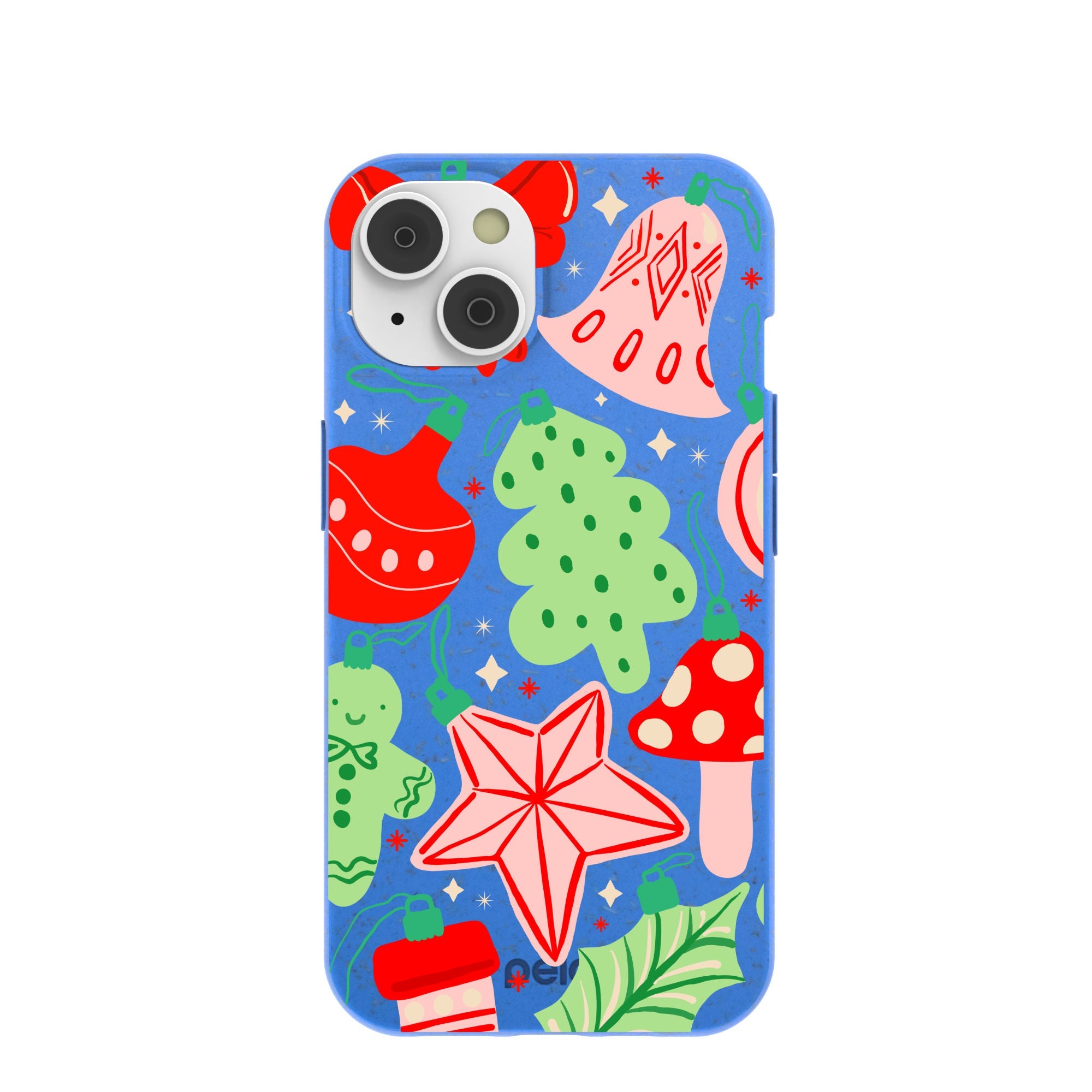 BlackTree Electric Blue Festive Flair iPhone 14 Case