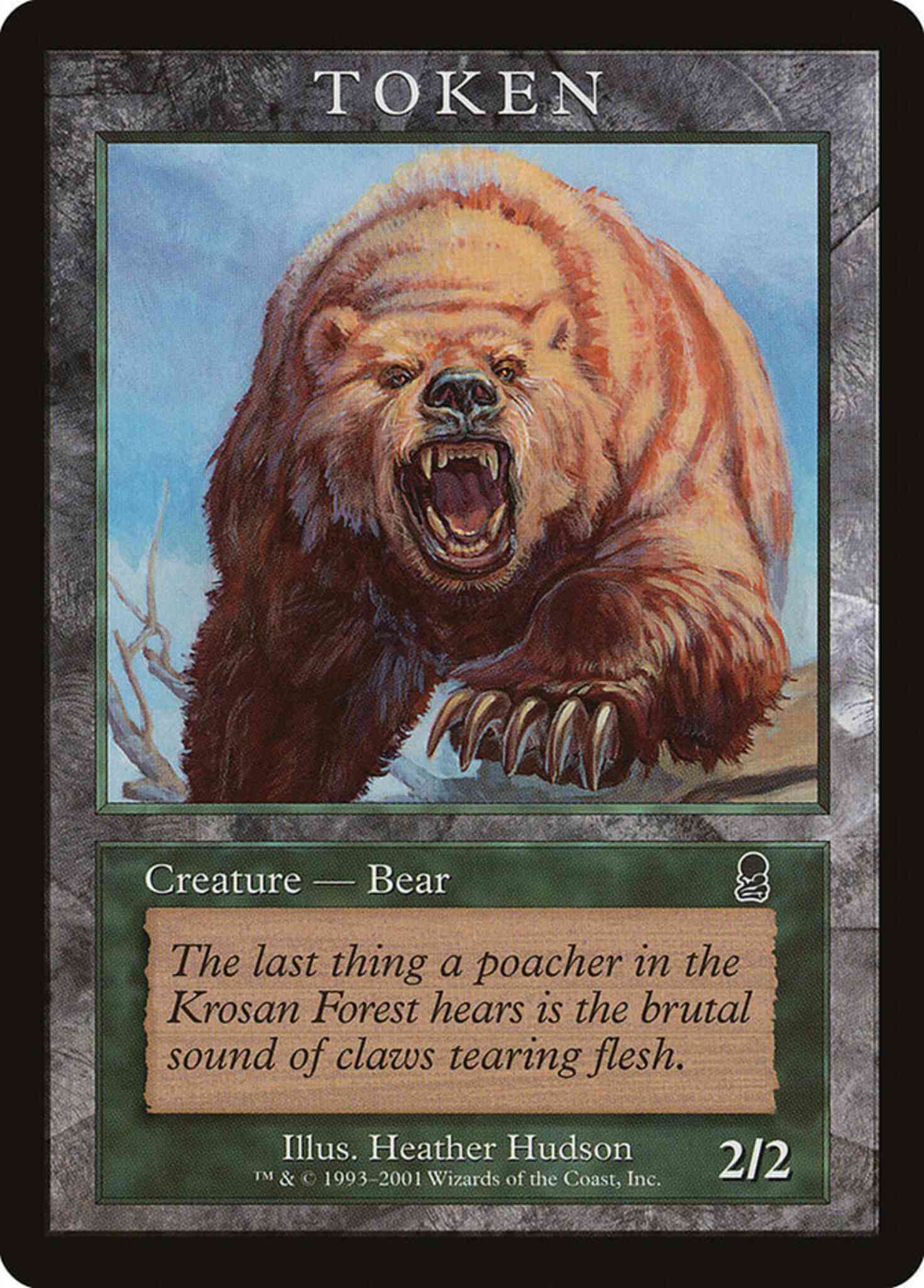 Token 07 magic – Bear Token [07] [Magic Player Rewards 2001] [Non-Foil]
