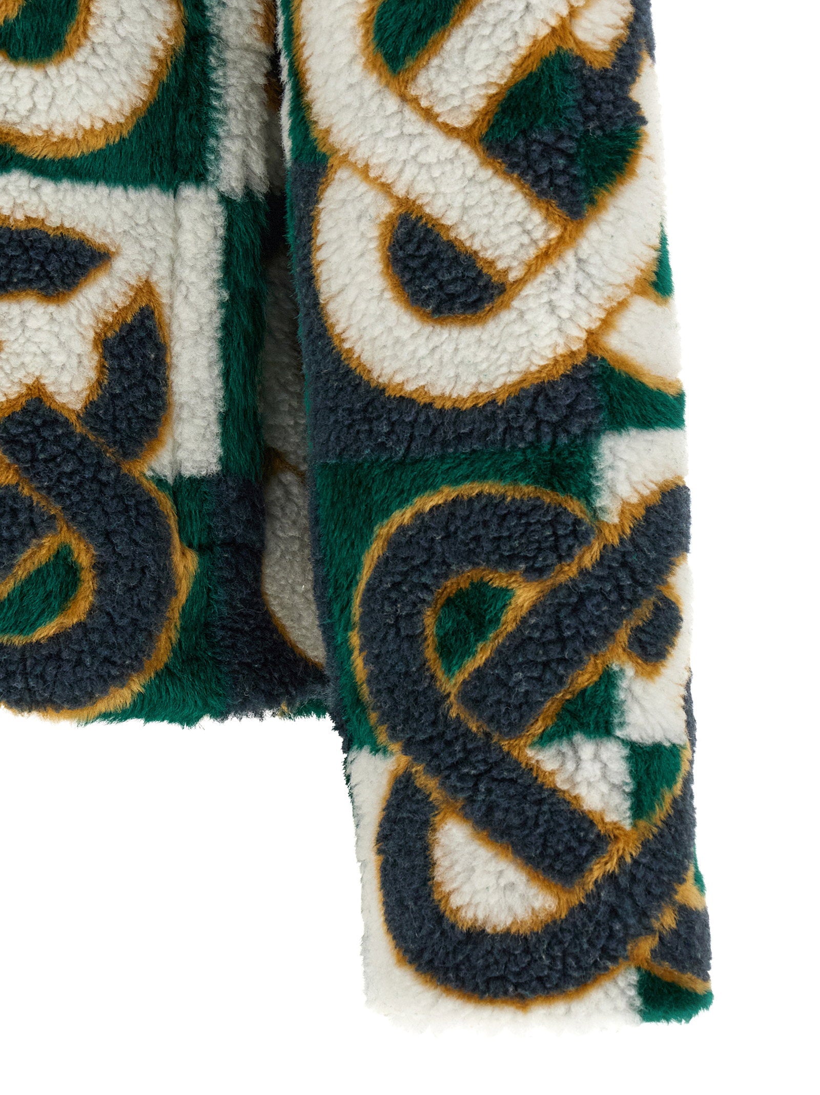 Casablanca Monogram Intarsia Fleece Jacket - view 4